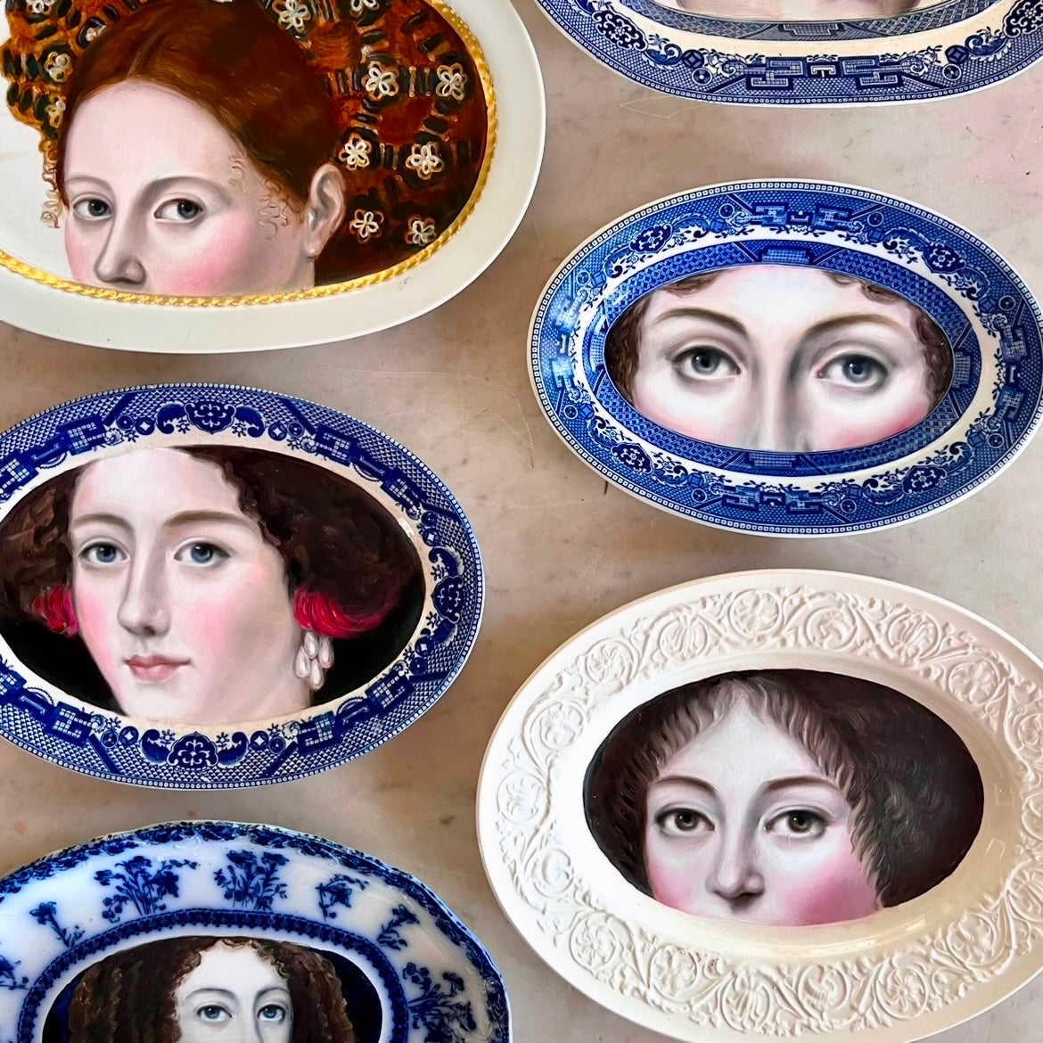 No. 2747 "Clothilde Got Into a Considerable Amount of the Most Delectable Trouble" Portrait Platter