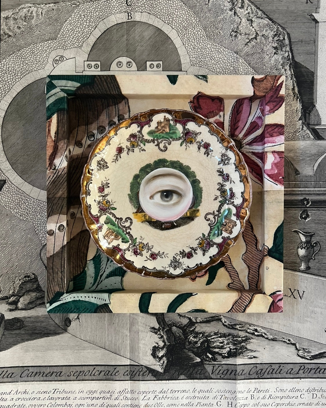 Frame No. 15 - Dominoterie Vigne (8" for plates 4.25"-6")