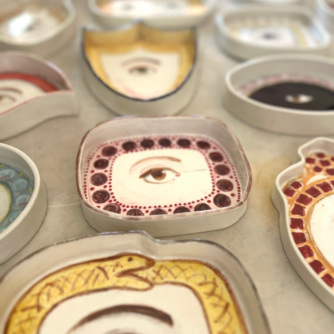 No. 206 Lover's Eye Vide-Poche - Garnets & Rubies (Seconds)