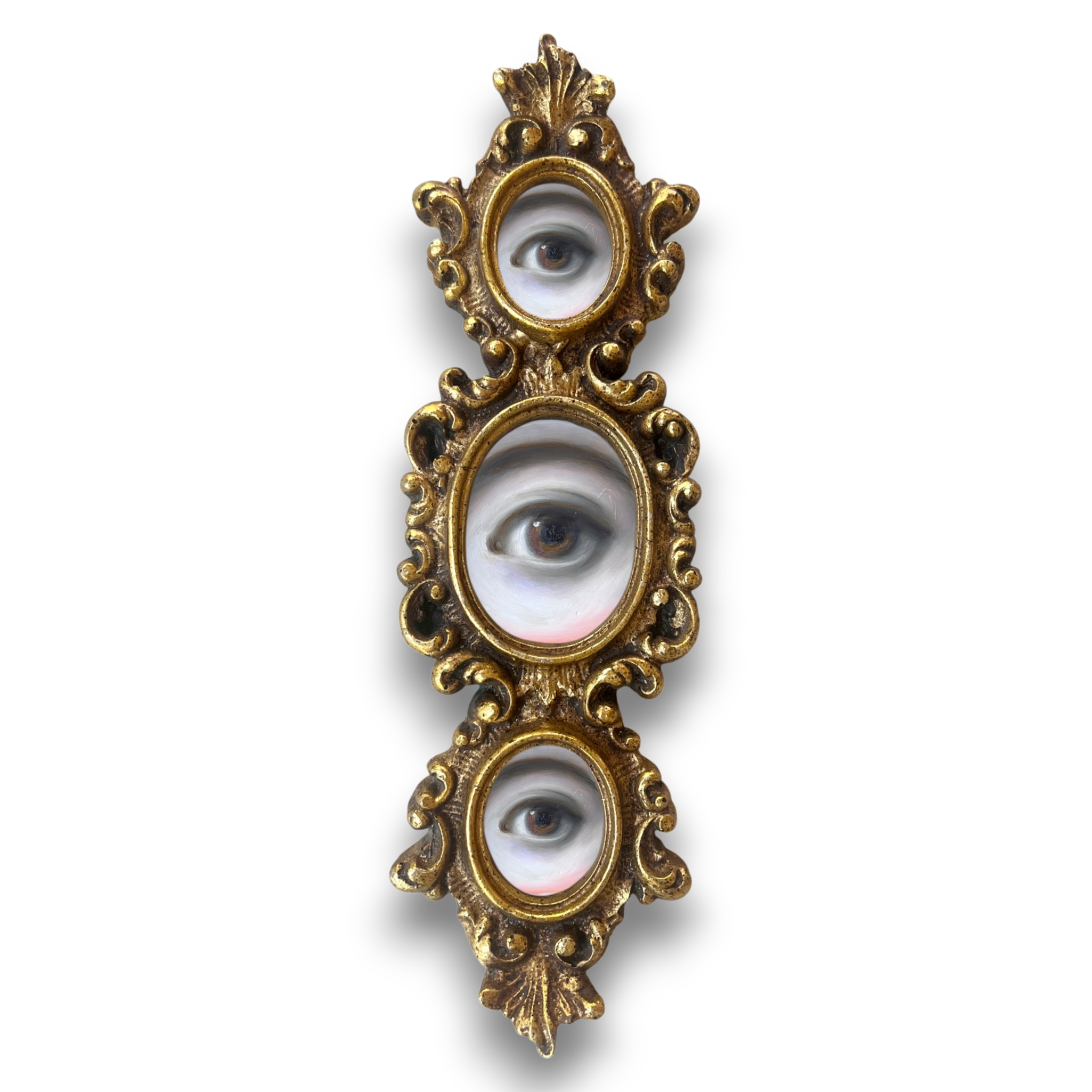 No. 9 JUMP-THE-LINE - Custom Triple Rococo Lover's Eye Painting