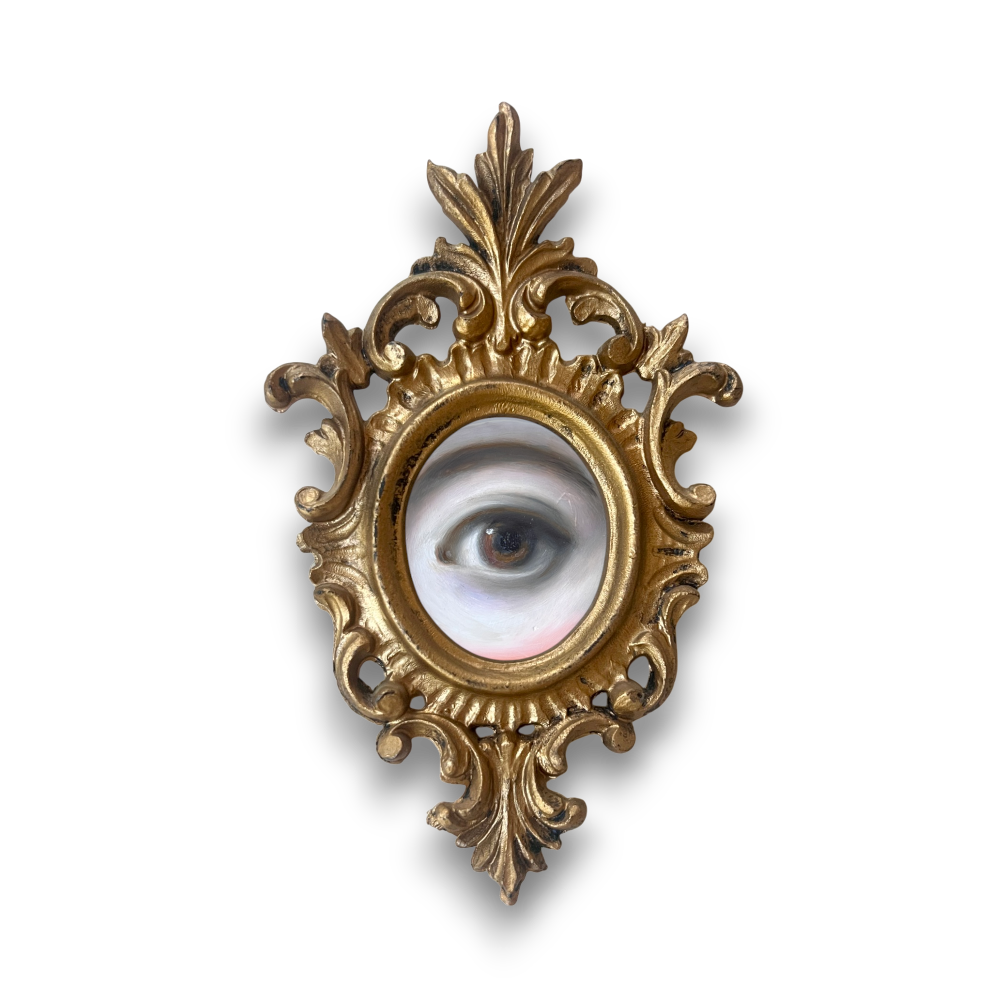 No. 10 JUMP-THE-LINE - Custom Italian Rococo Lover's Eye Painting