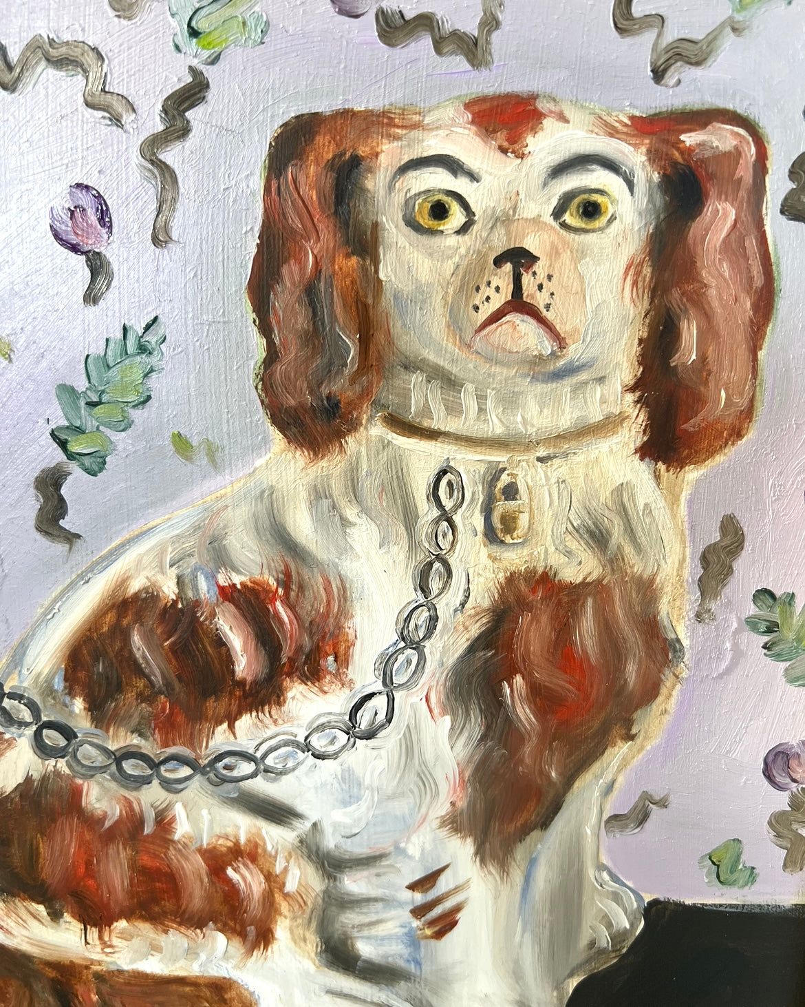 Crispin & Catherine the Red and White Staffordshire Spaniels Portraits