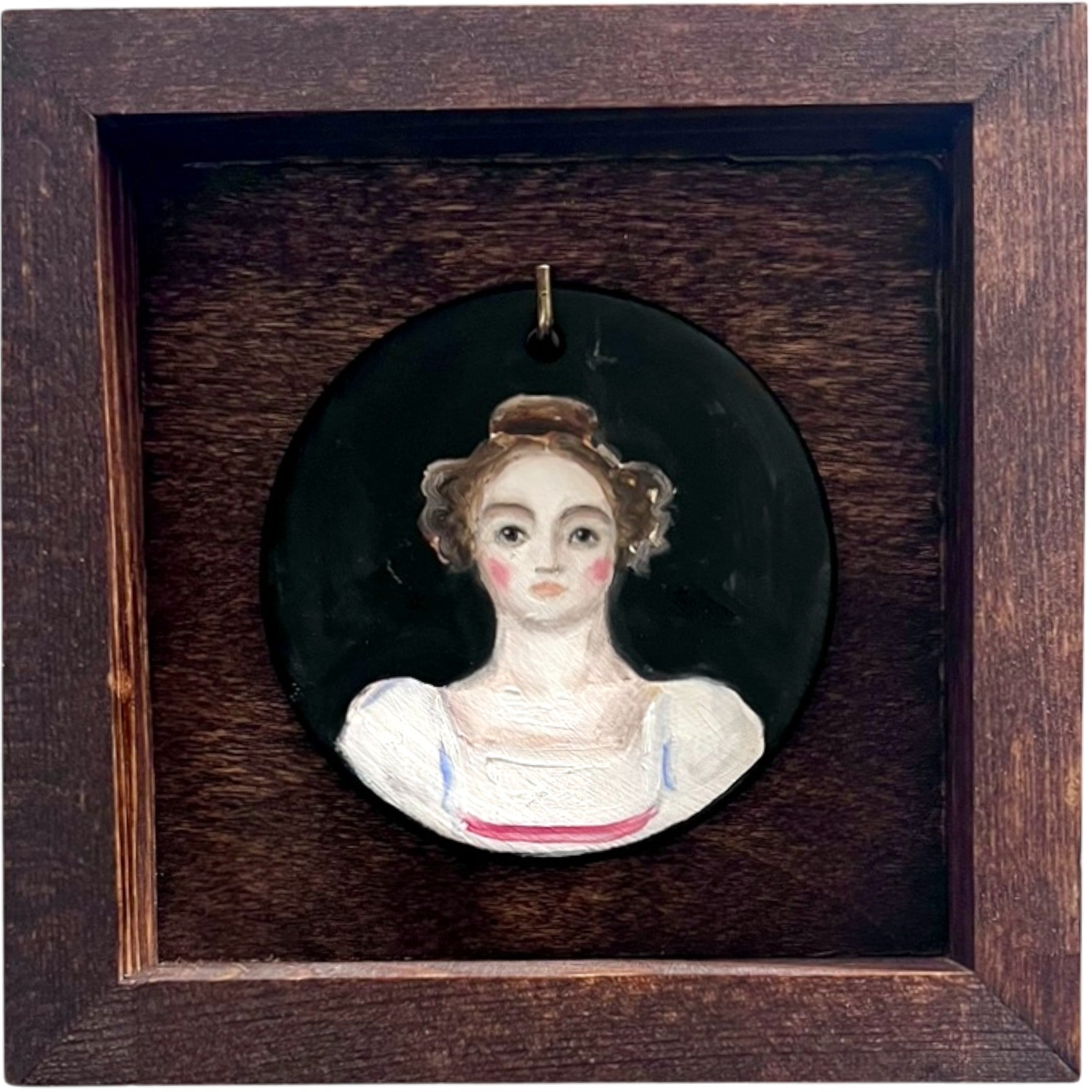 No. 2414 Made-to-Order Elizabeth Bennet Medallion Oil Painting
