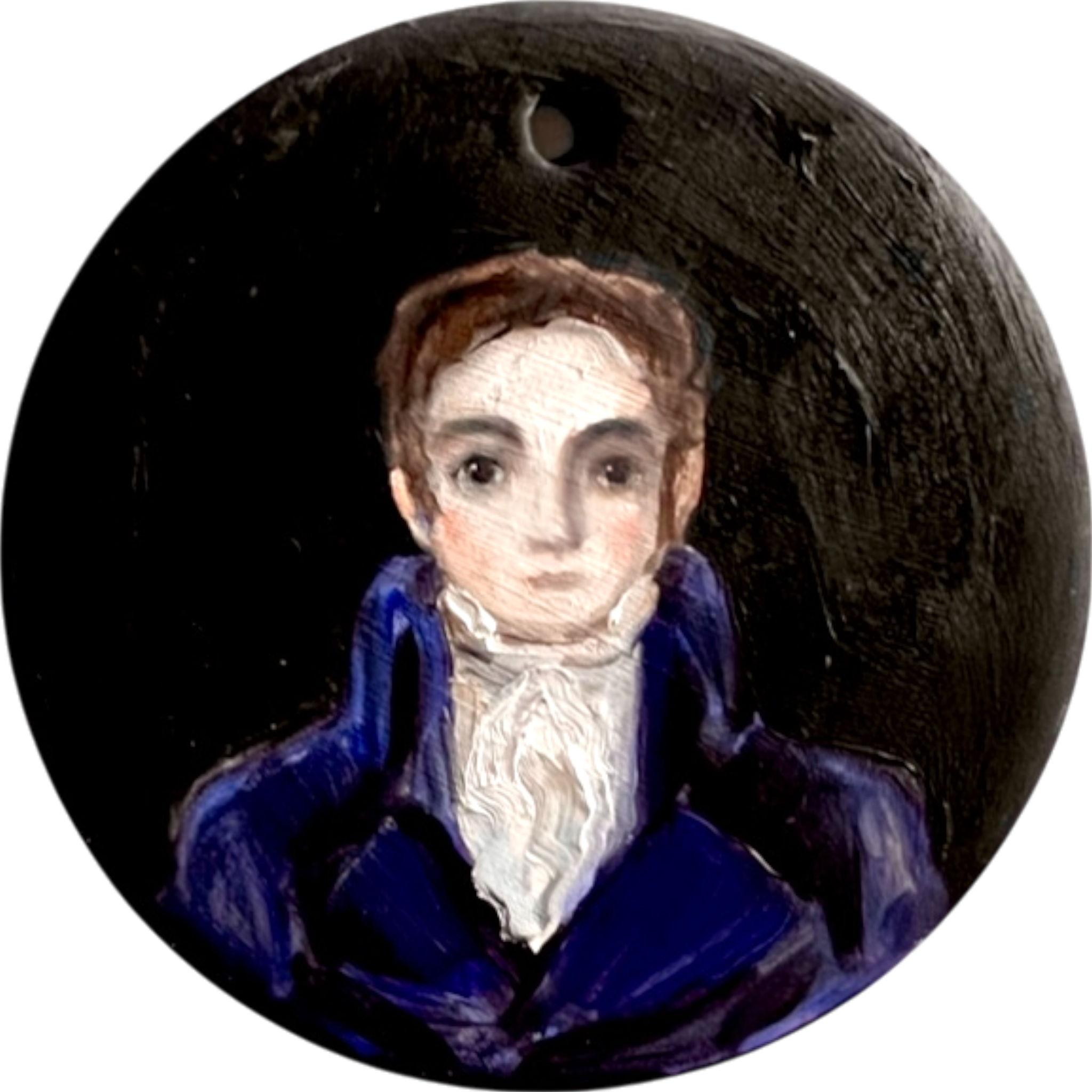 No. 2415 Made-to-Order Mr. Darcy Medallion Oil Painting
