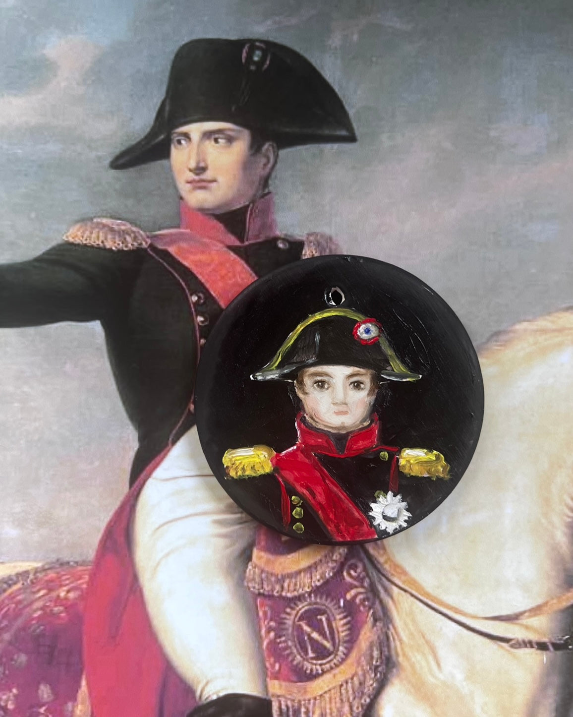 No. 2422 Made-to-Order Napoleon Bonaparte Medallion Oil Painting