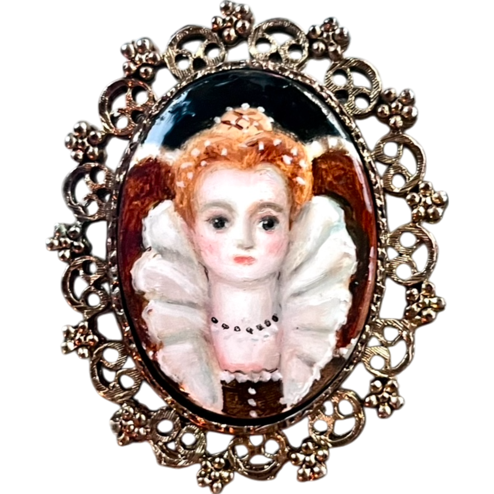 No. 2456 "Bess" Portrait-Brooch