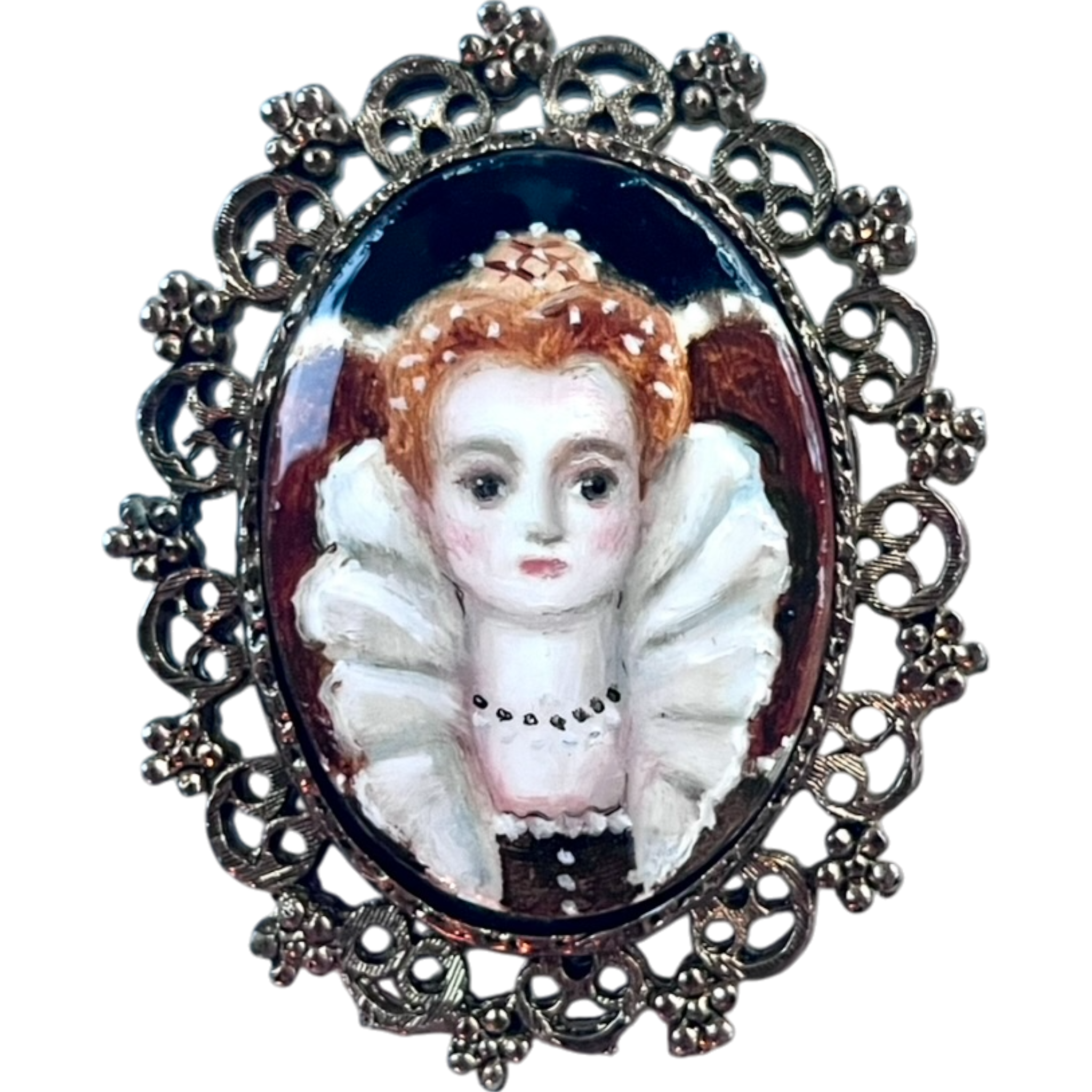 No. 2456 "Bess" Portrait-Brooch