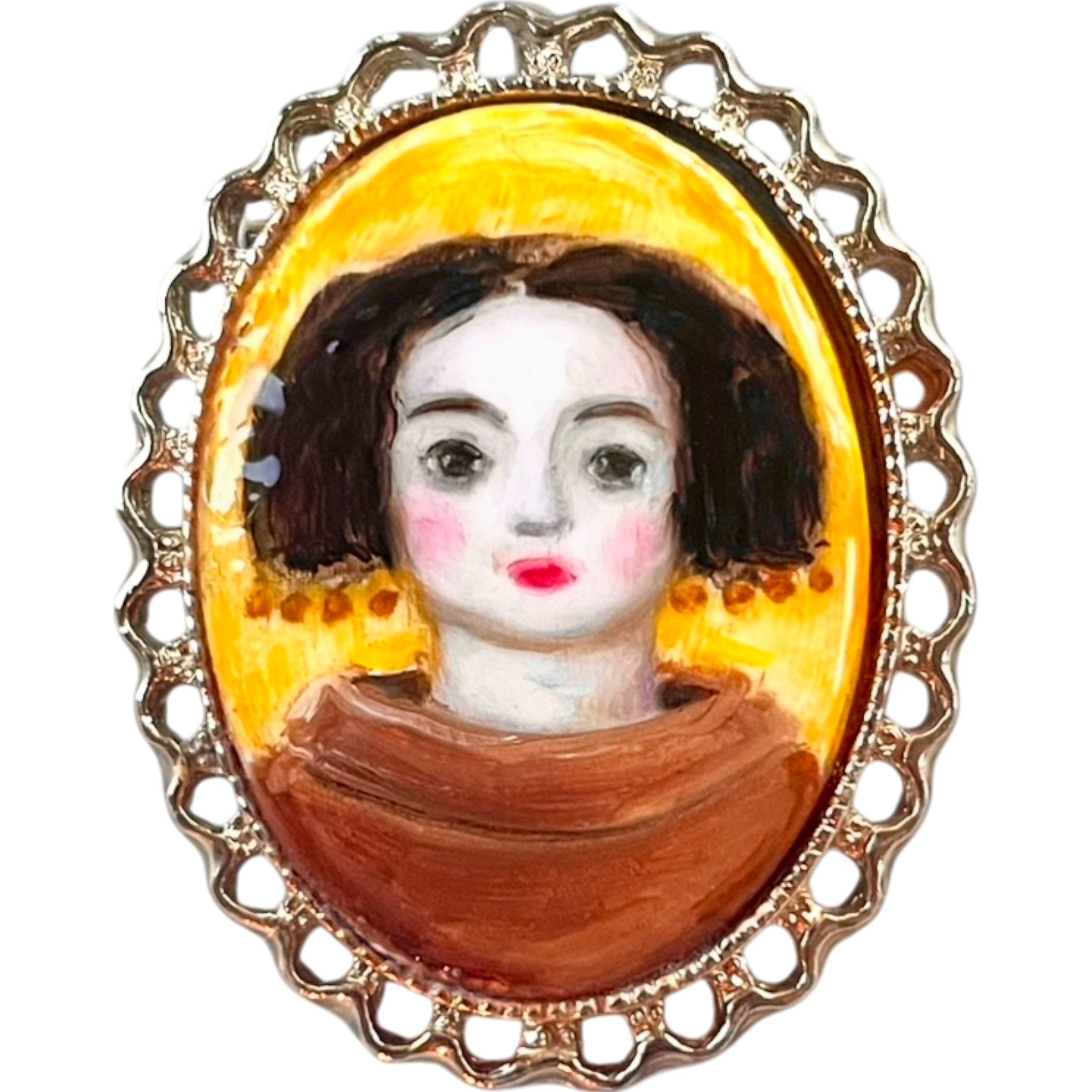 No. 2461 "Isadora" Portrait-Brooch