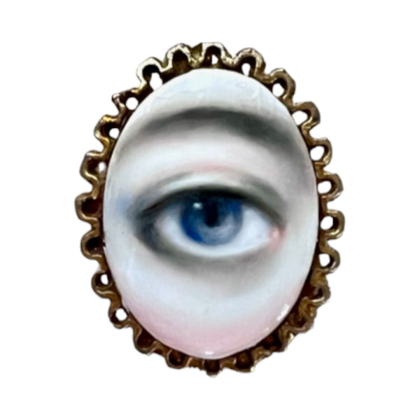"Zuleika" - Lover's Eye Porcelain Brooch