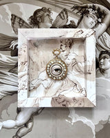 New! - "Penelope" - Lover's Eye French Limoges Pocket Watch Convertible Brooch/Pendant