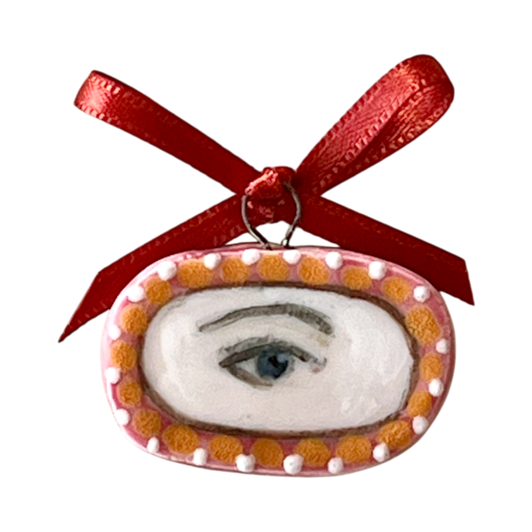 No. 274 Lover's Eye Charm - Coral