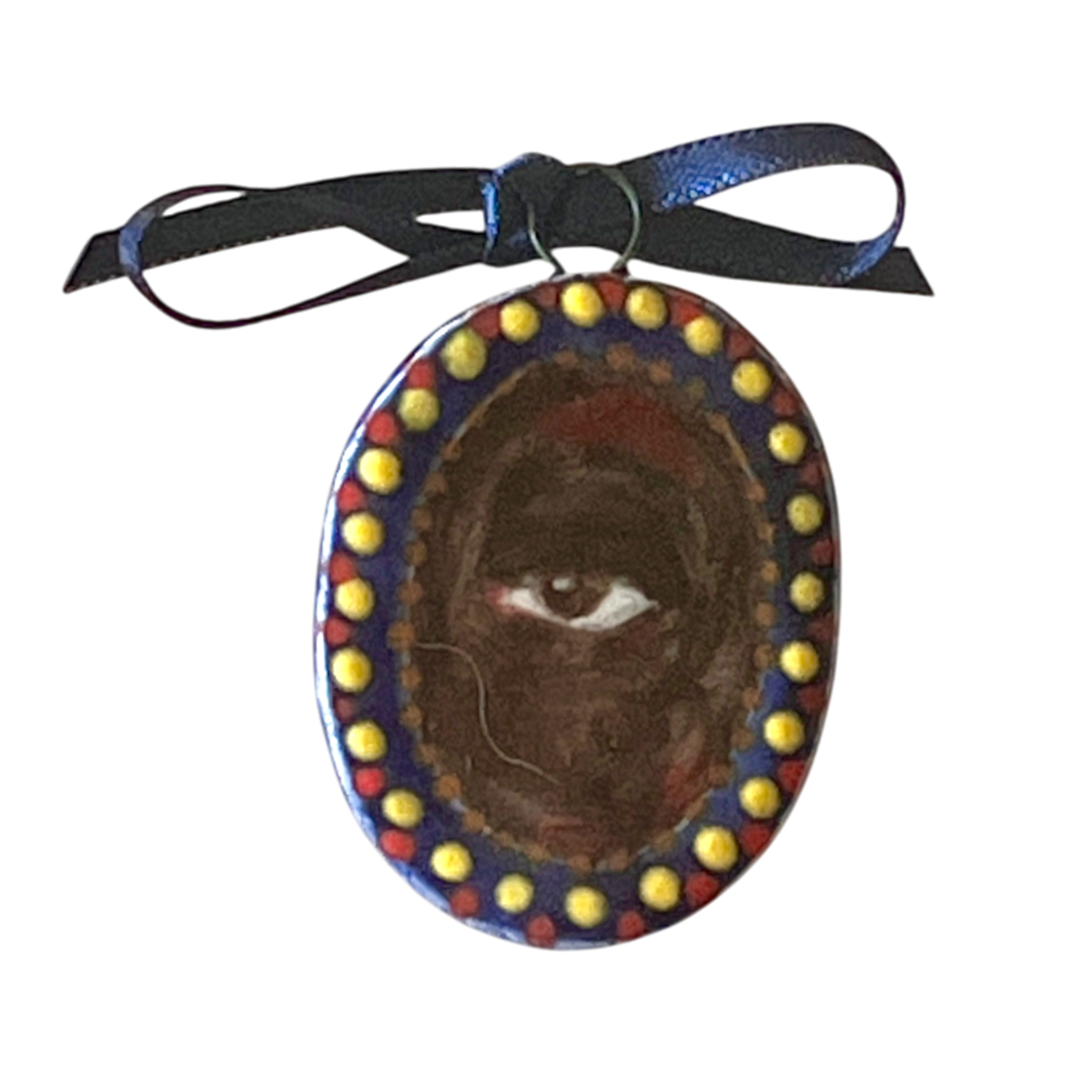 No. 291 Lover's Eye Charm - Gold & Rubies