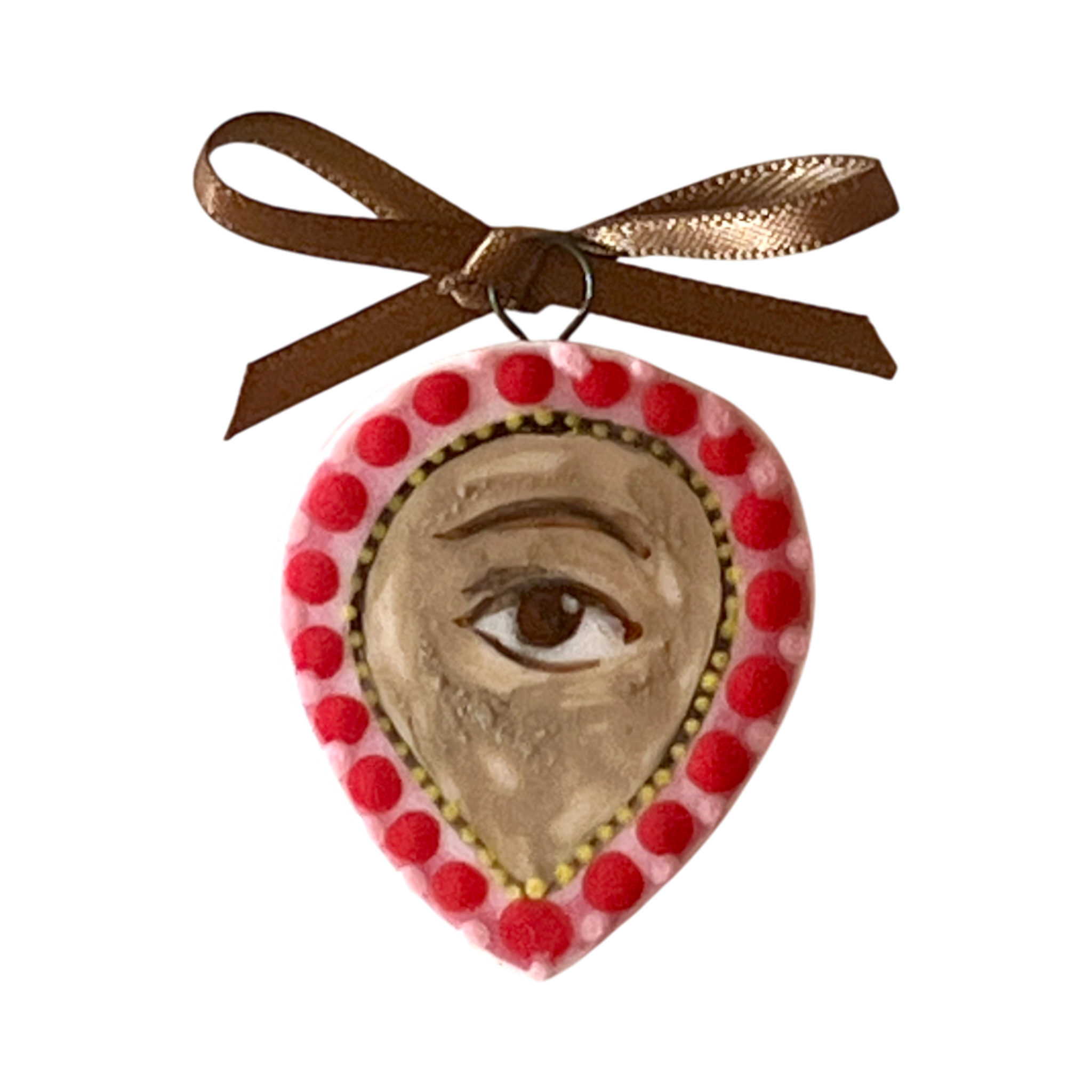 No. 301 Lover's Eye Charm - Ruby Teardrop (Seconds)