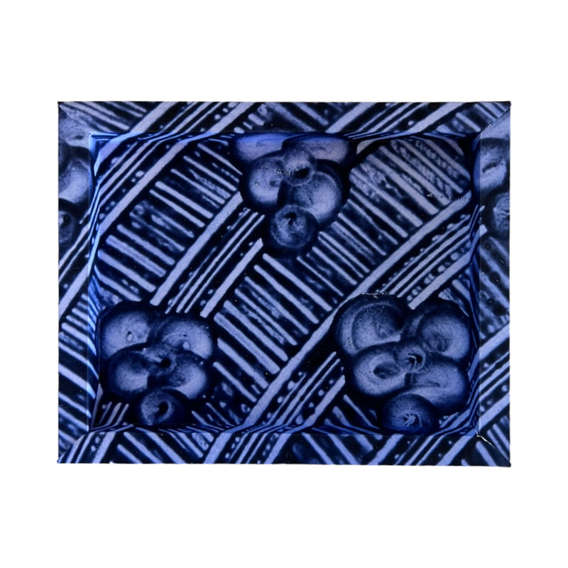 Frame No. 10 - Dominoterie Sgraffito Bleu (10"x8" for plates up to 5.5"-7.5")
