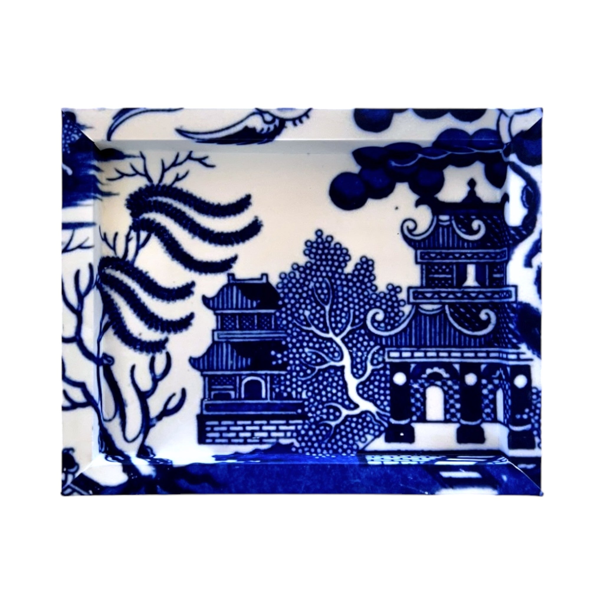 Frame No. 24 - Blue Willow (10"x8" for plates up to 5.5"-7.5")