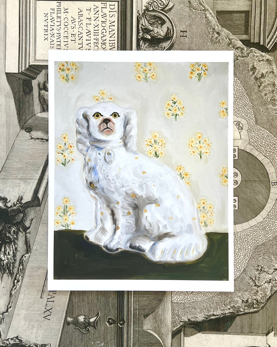 Primrose the Staffordshire Spaniel Giclée Art Print (8"x10")