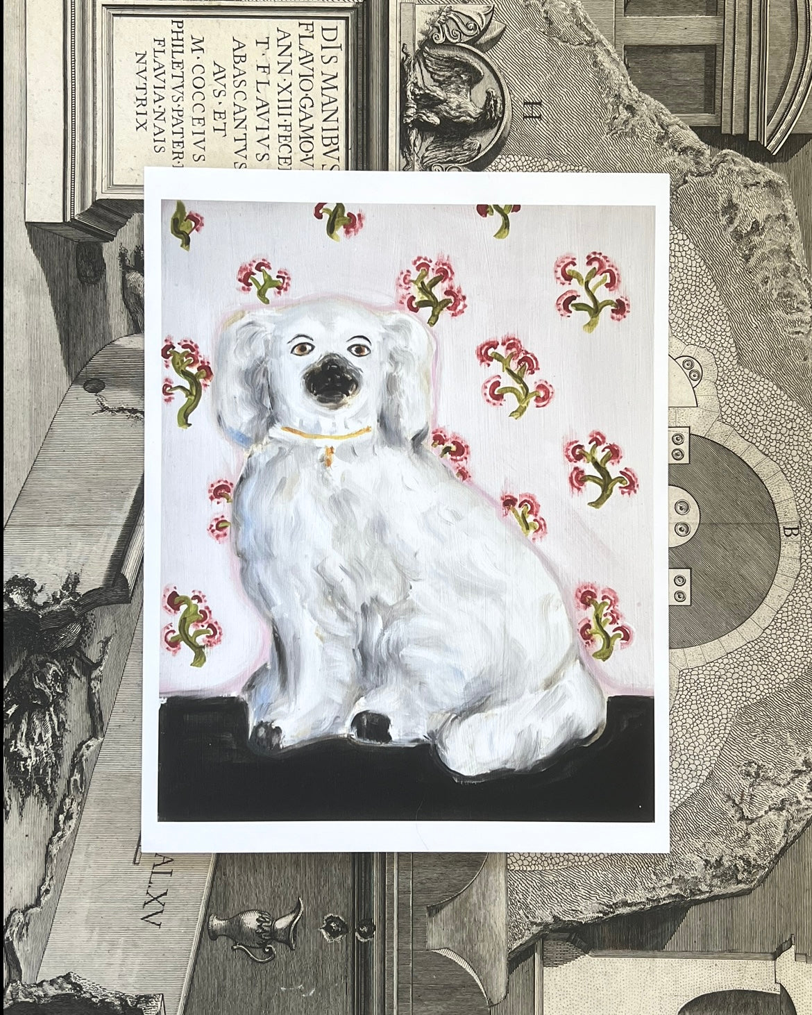 Charles the Staffordshire Spaniel Giclée Art Print (8"x10")