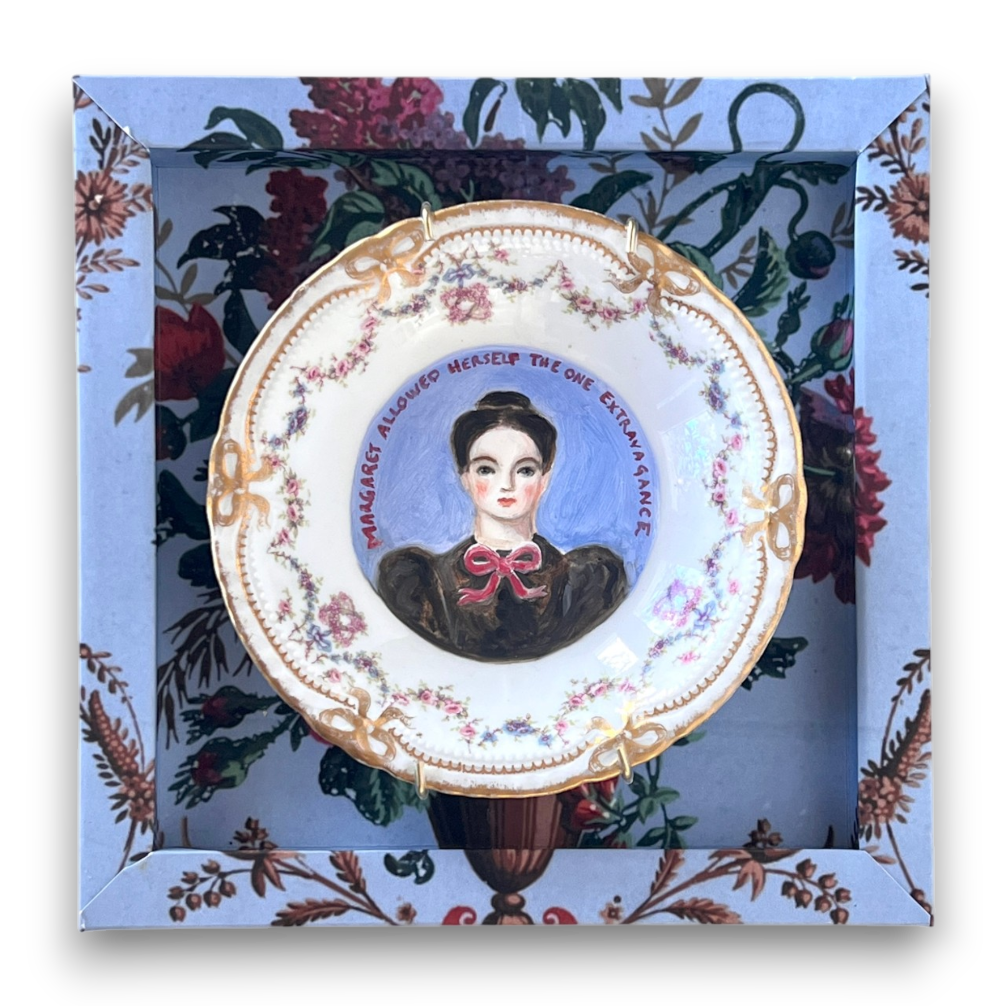 No. 2654 "Margaret Allowed Herself the One Extravagance" Portrait Plate