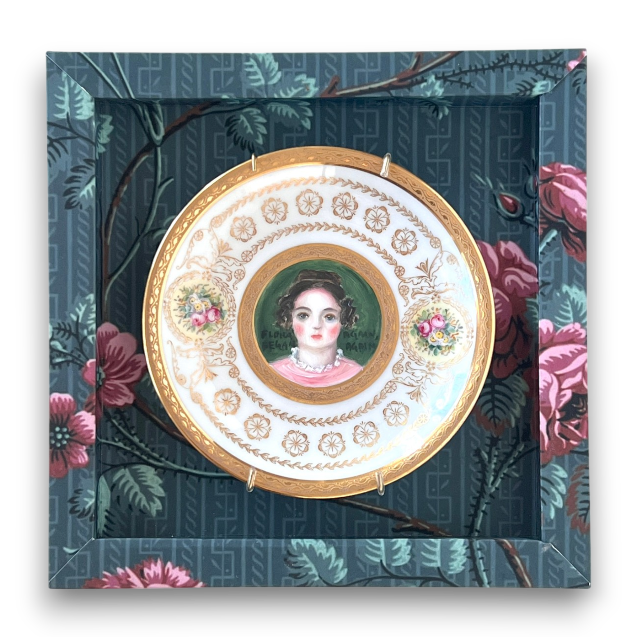 No. 2652 "Flora Began Again, Again" Portrait Plate