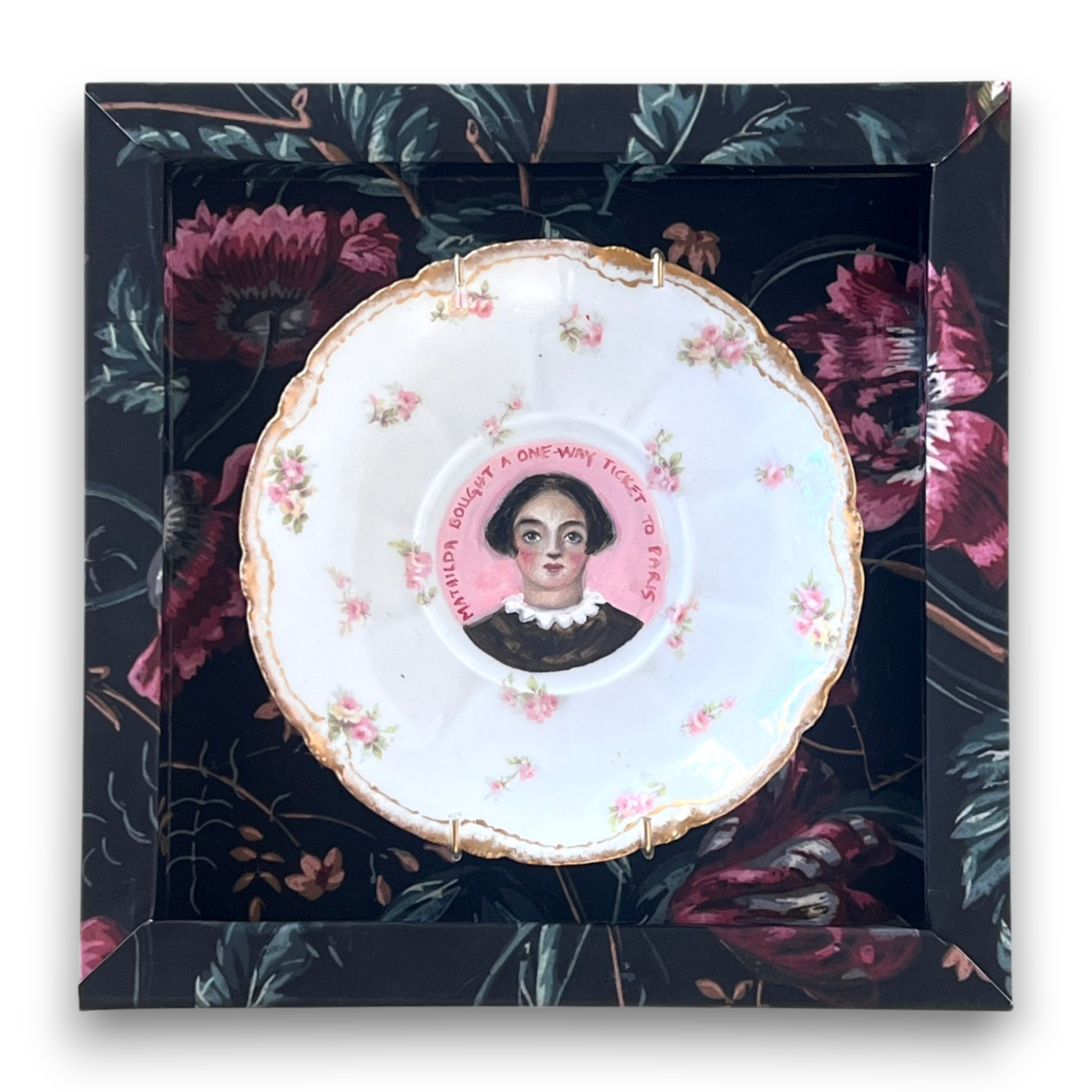 No. 2650 "Mathilda Bought a One-Way Ticket to Paris" Portrait Plate