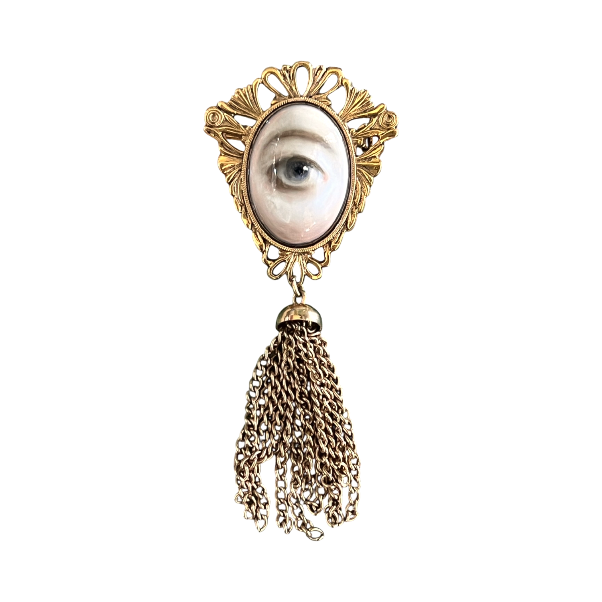 No. 3217 Lover's Eye Tassel Brooch