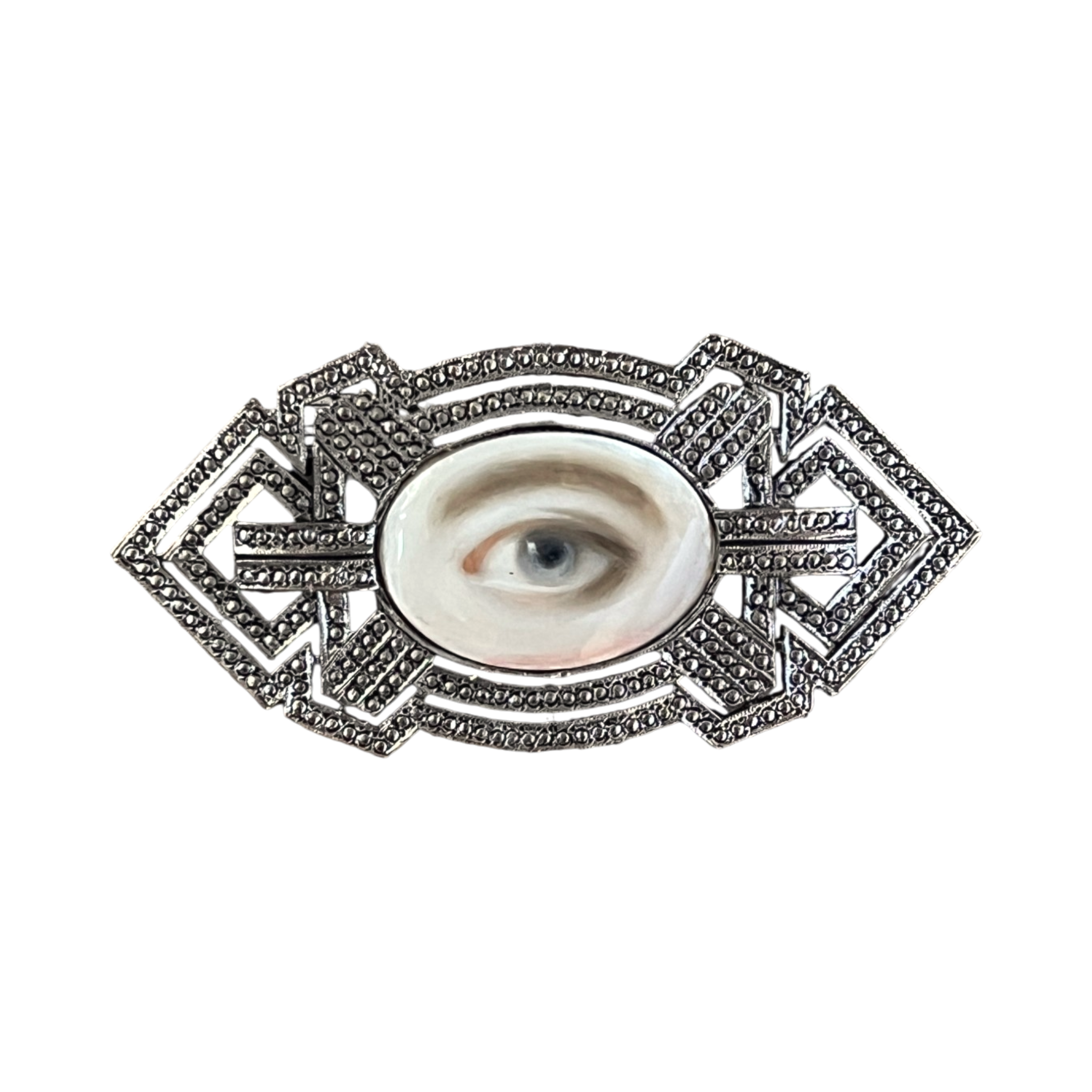 No. 3218 Lover's Eye Art Deco Brooch