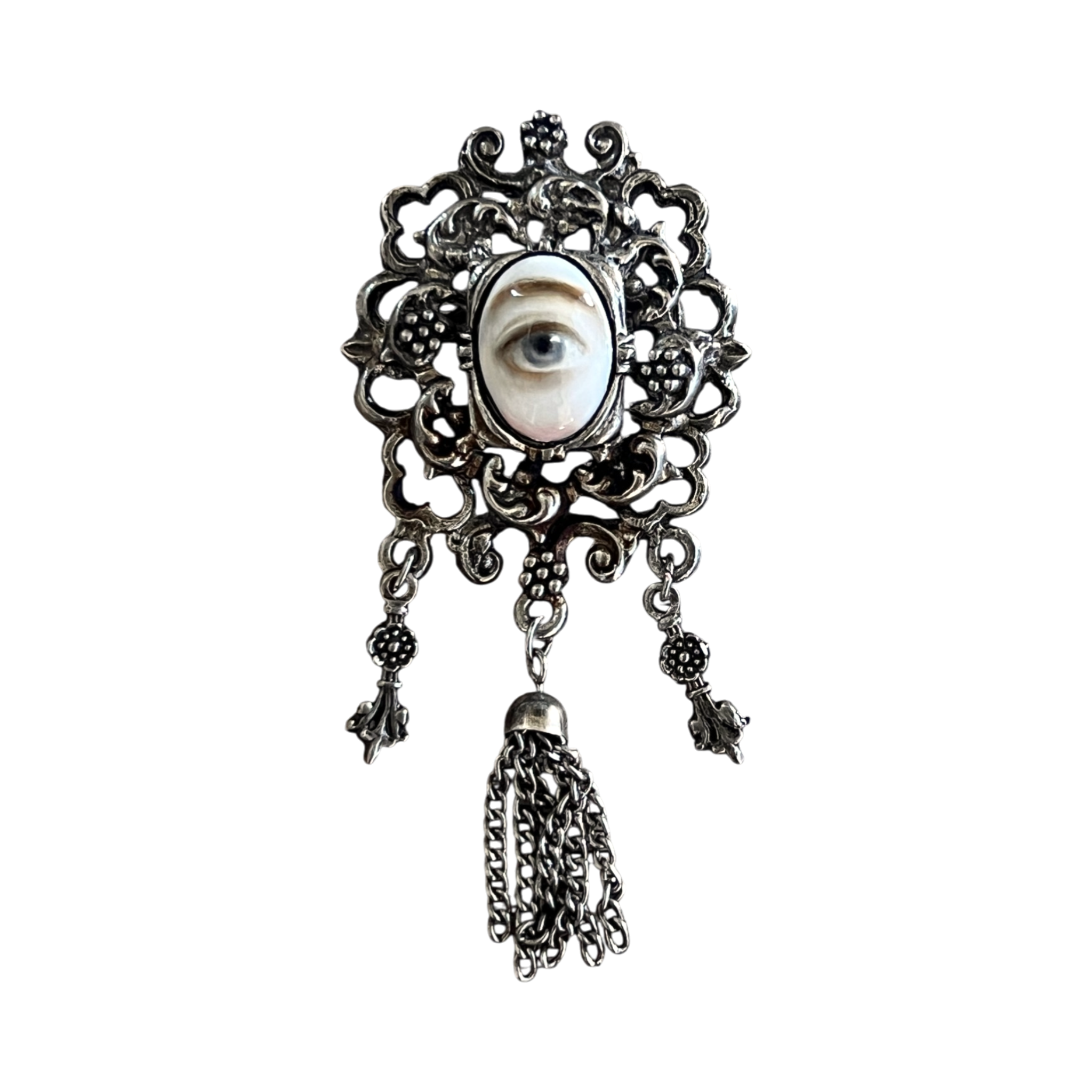 No. 3219 Lover's Eye Tassel Brooch