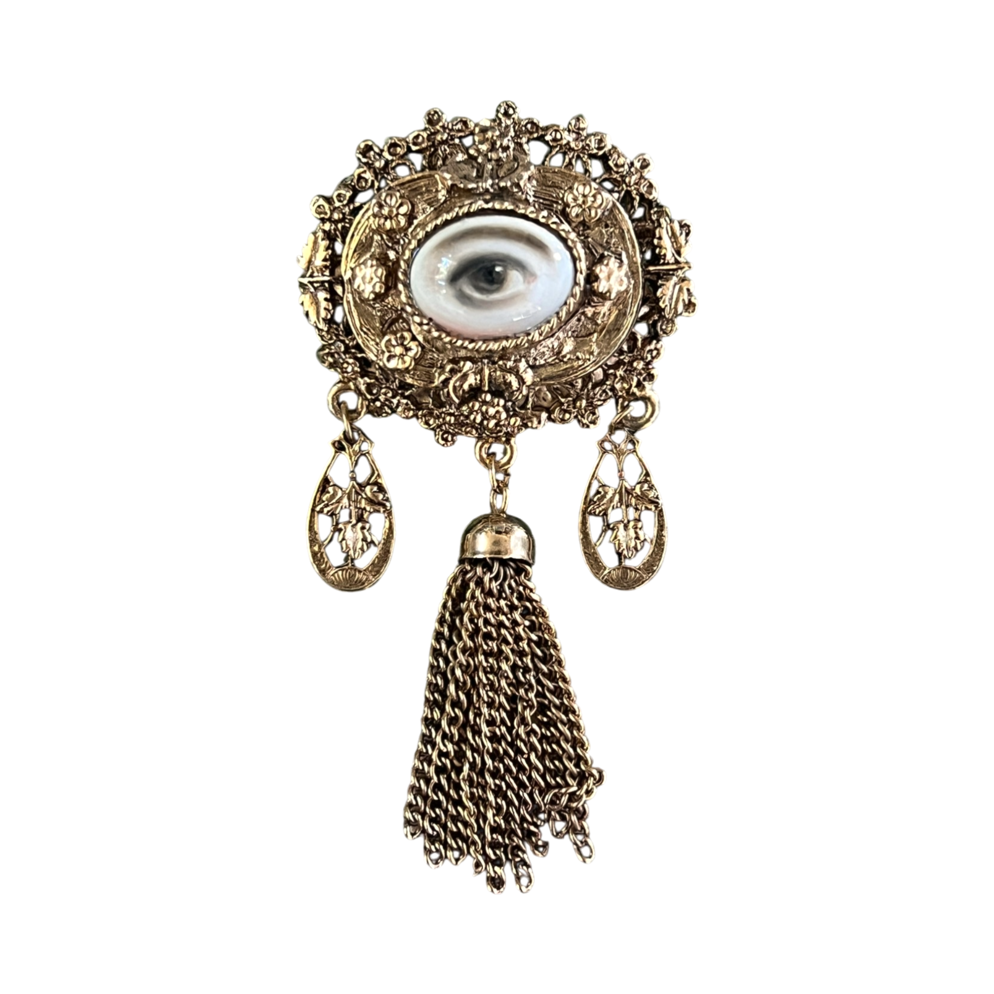 No. 3221 Lover's Eye Tassel Brooch