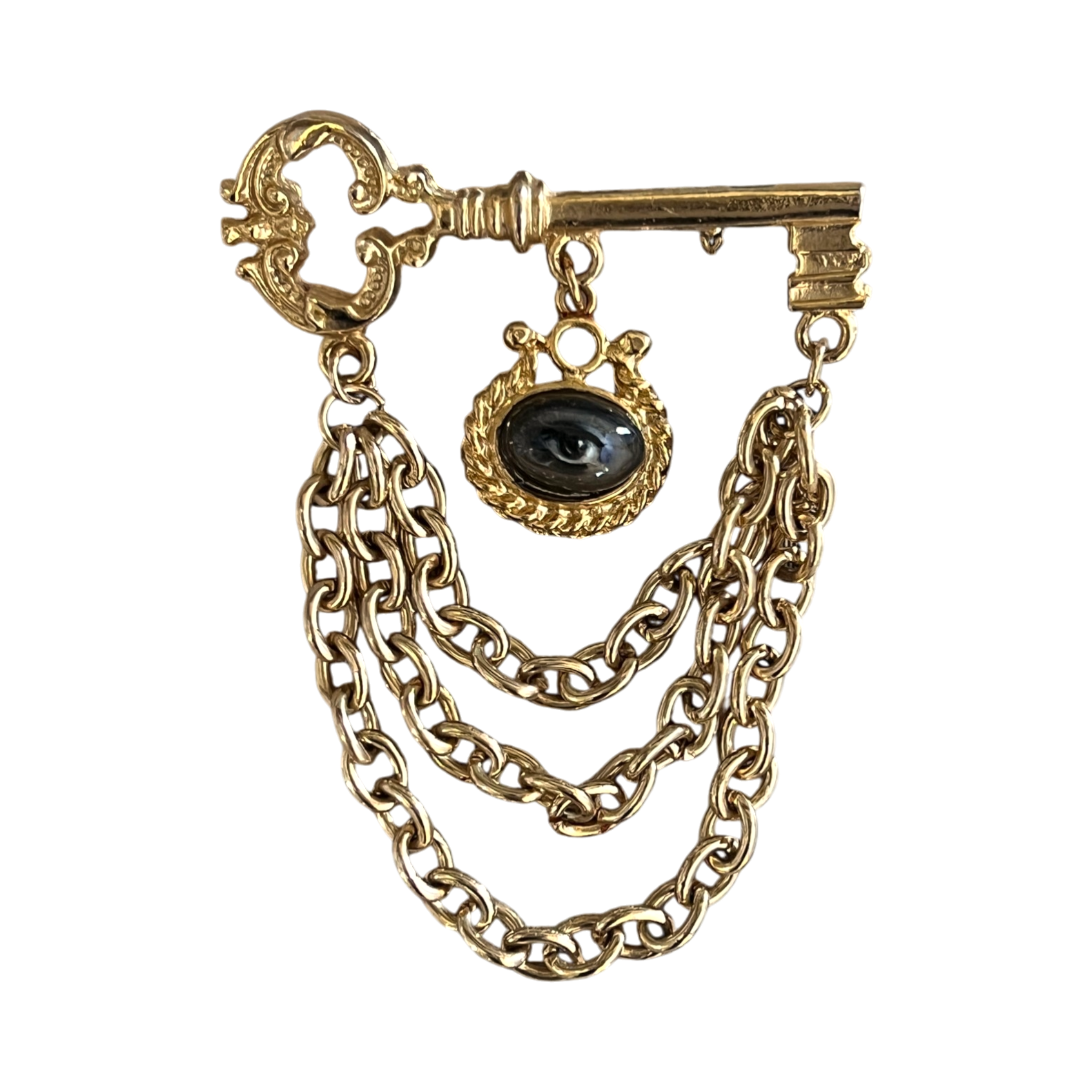 No. 3222 Lover's Eye Key Brooch