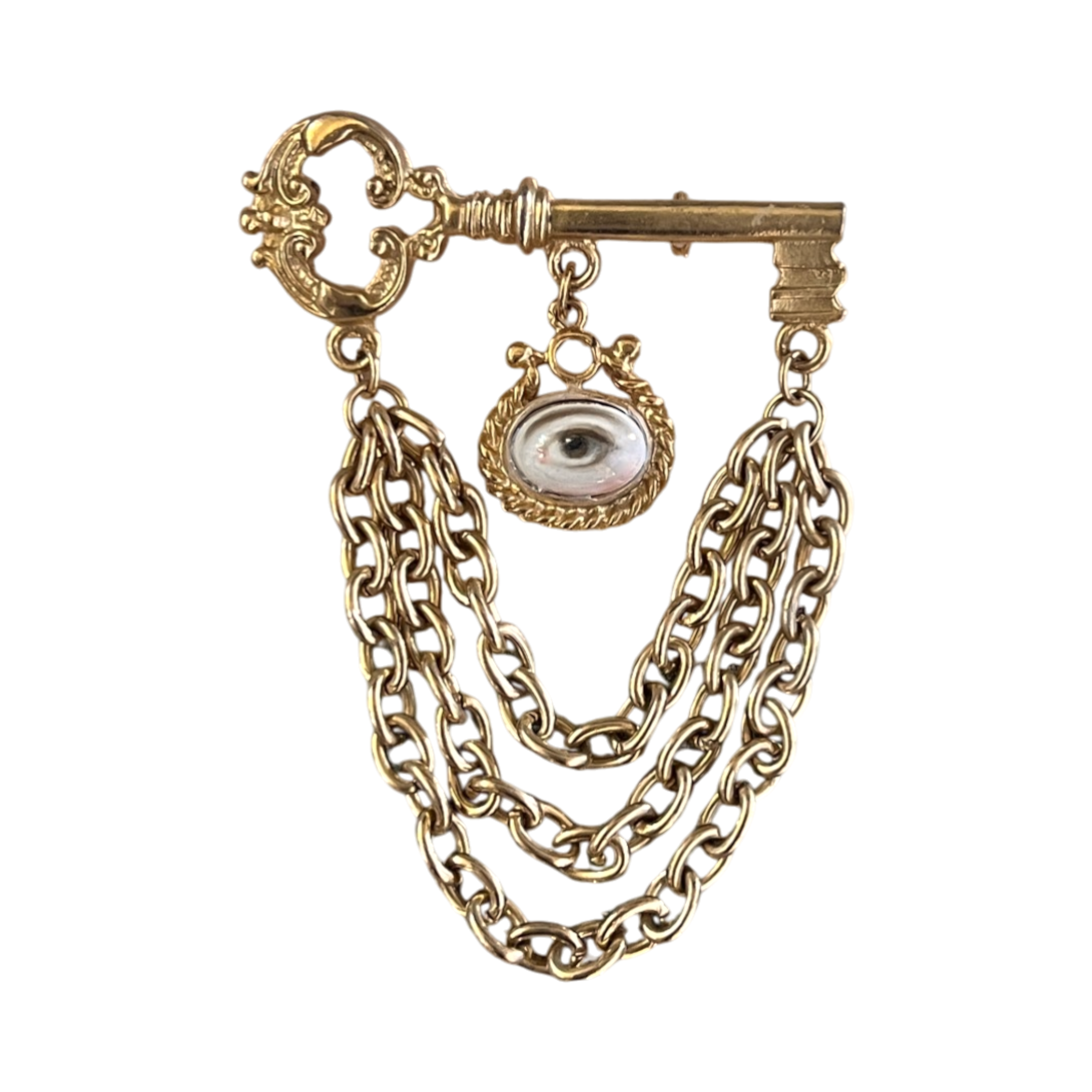 No. 3228 Lover's Eye Key Brooch