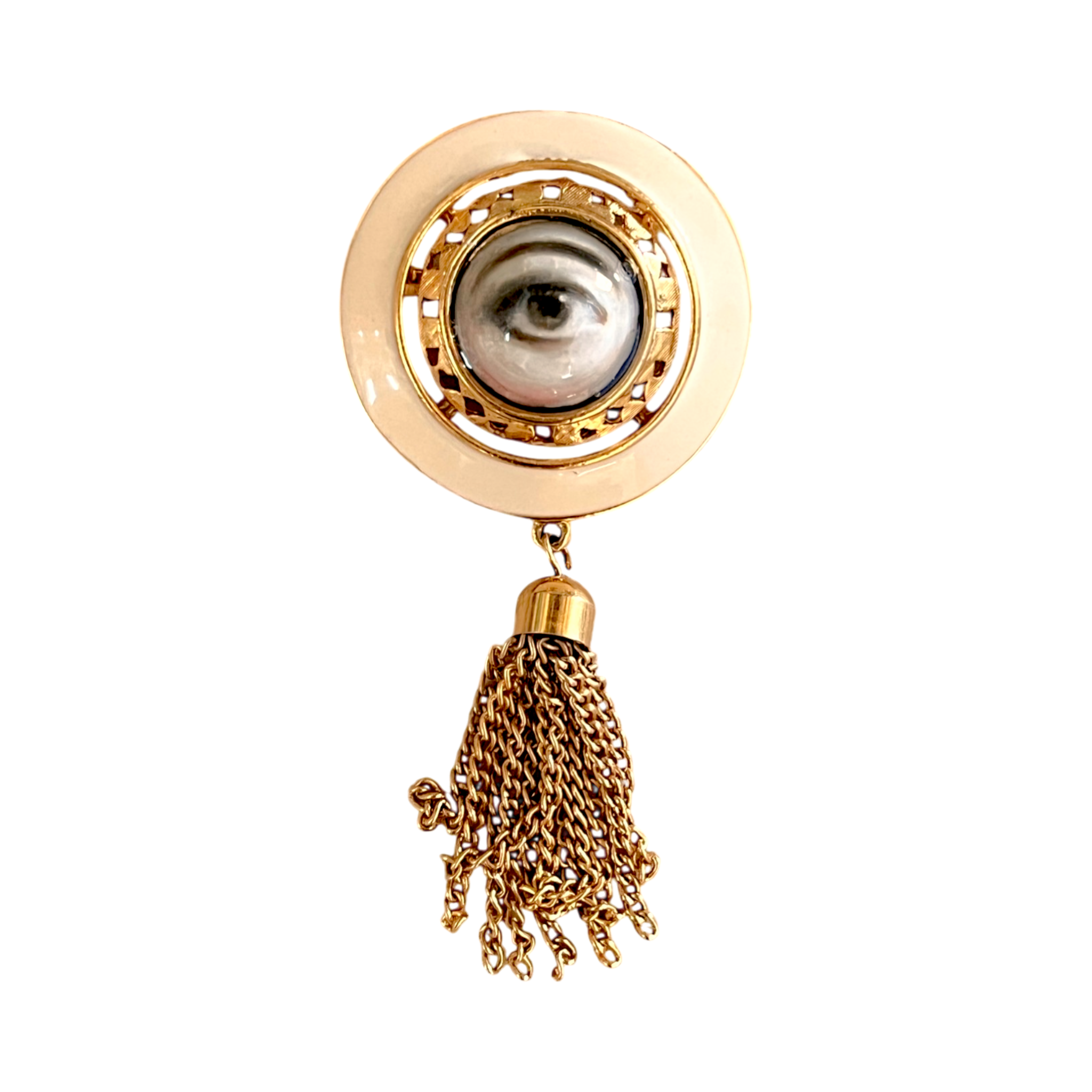 No. 3232 Lover's Eye Tassel Brooch