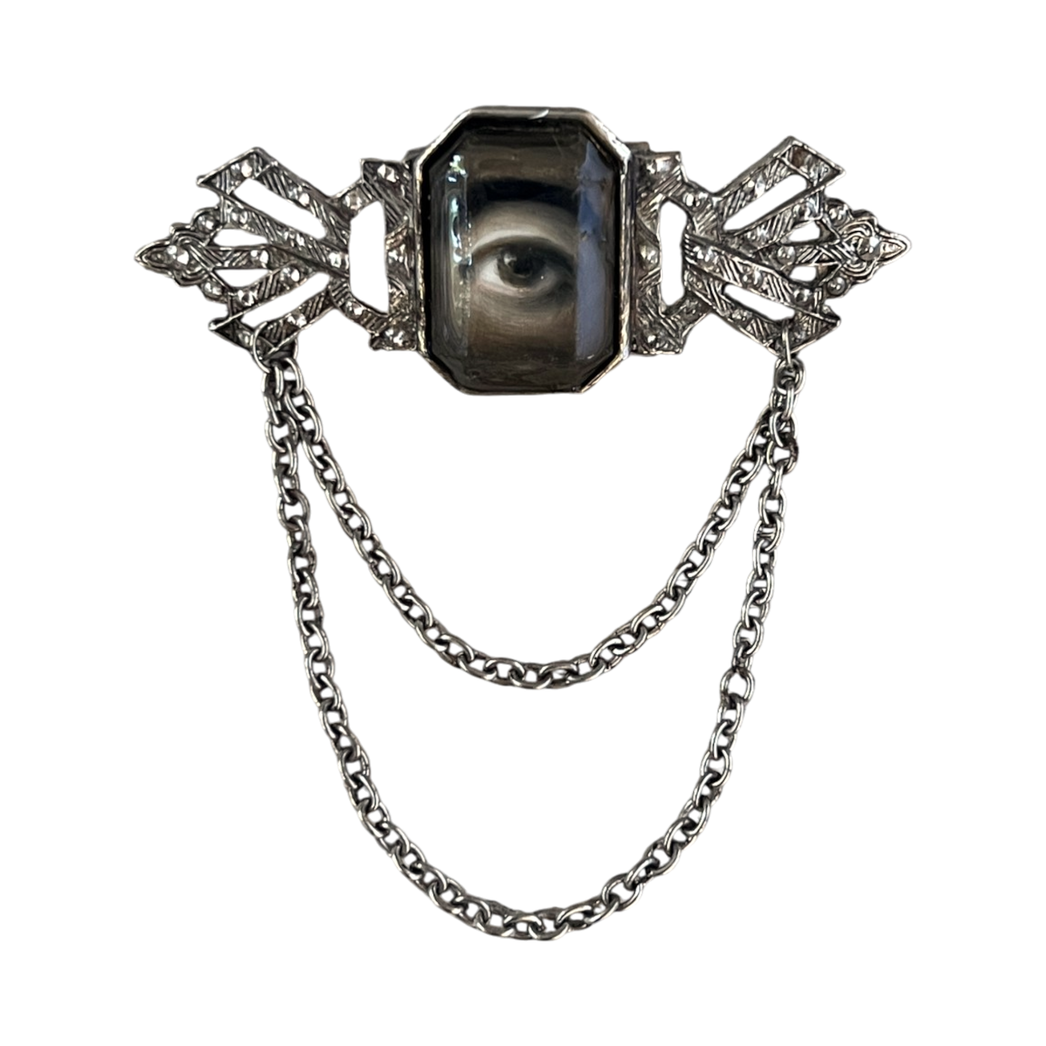 No. 3238 Lover's Eye Art Deco Brooch