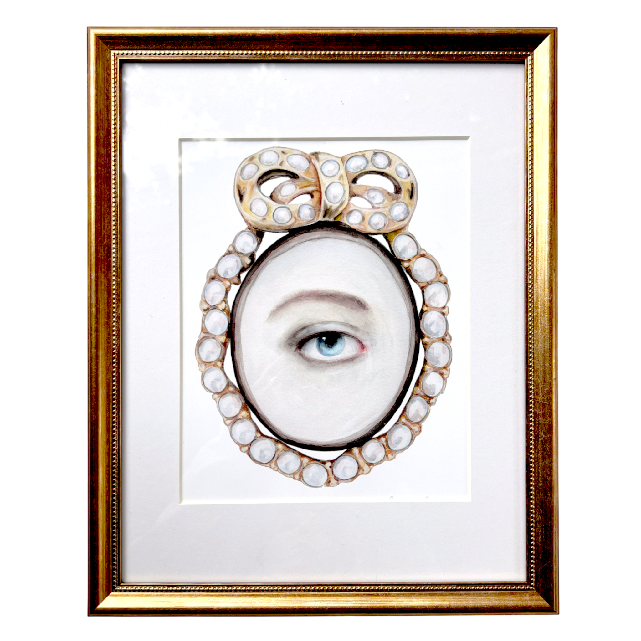 No. 19 Framed Lover's Eye Watercolor Archival Print