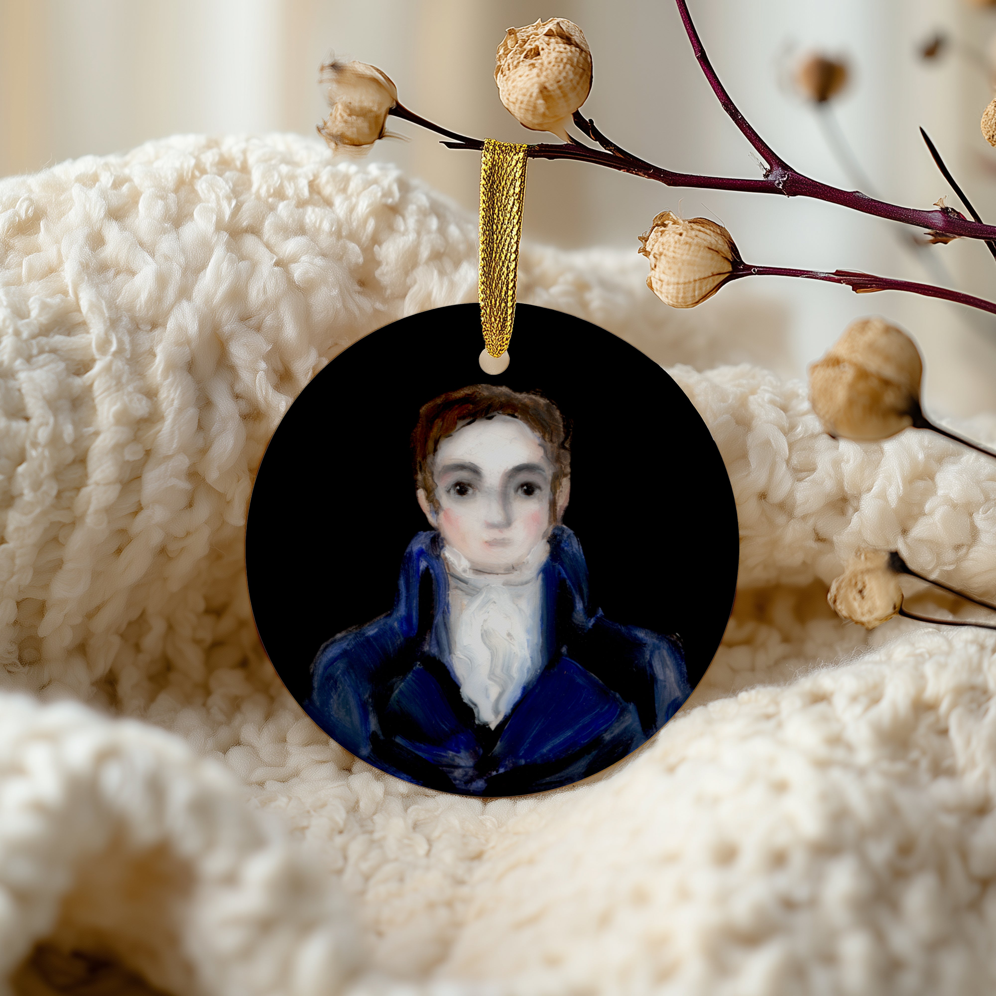 Mr. Darcy Ceramic Ornament