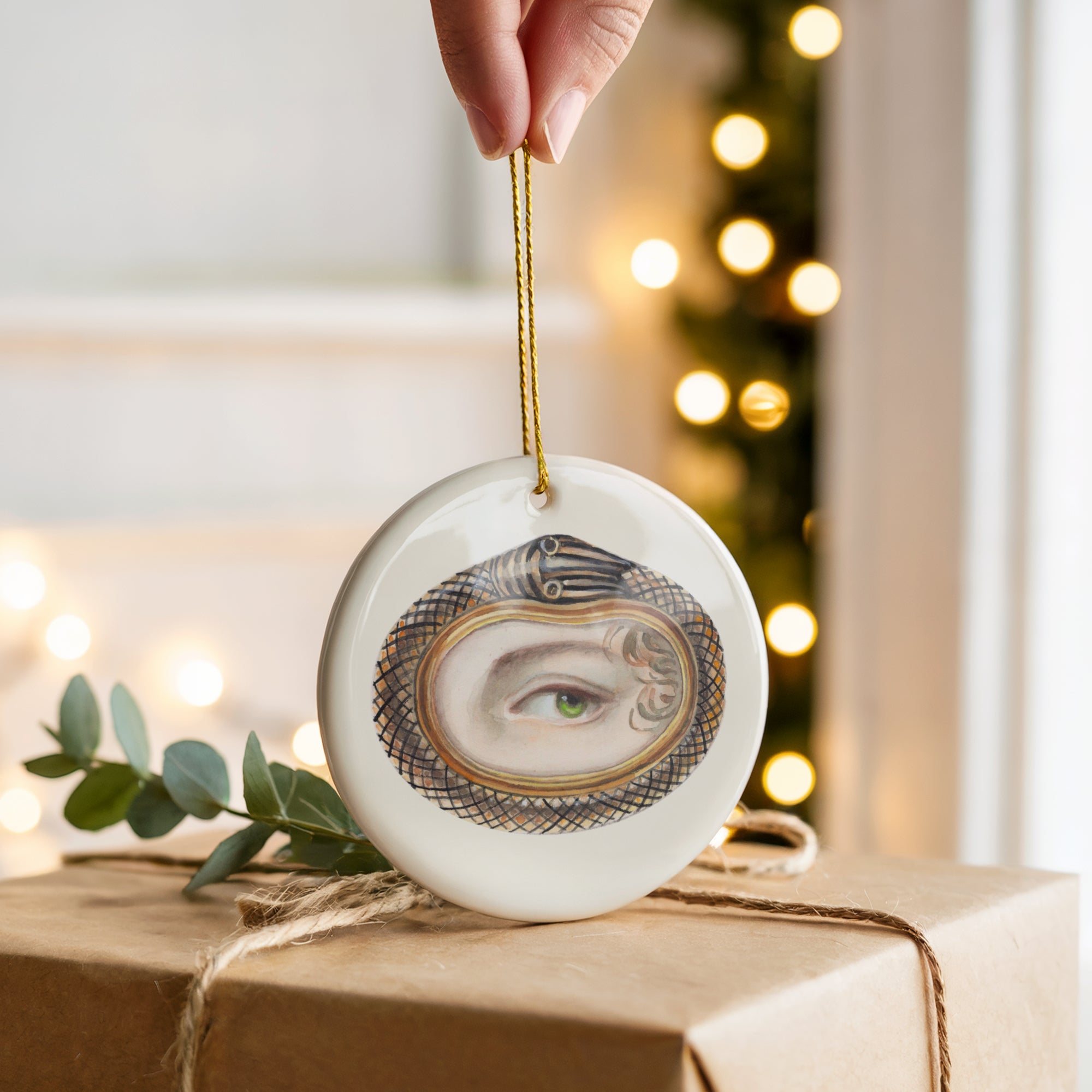 Collection No. Two - 6 Lover's Eye Ceramic Christmas Ornaments