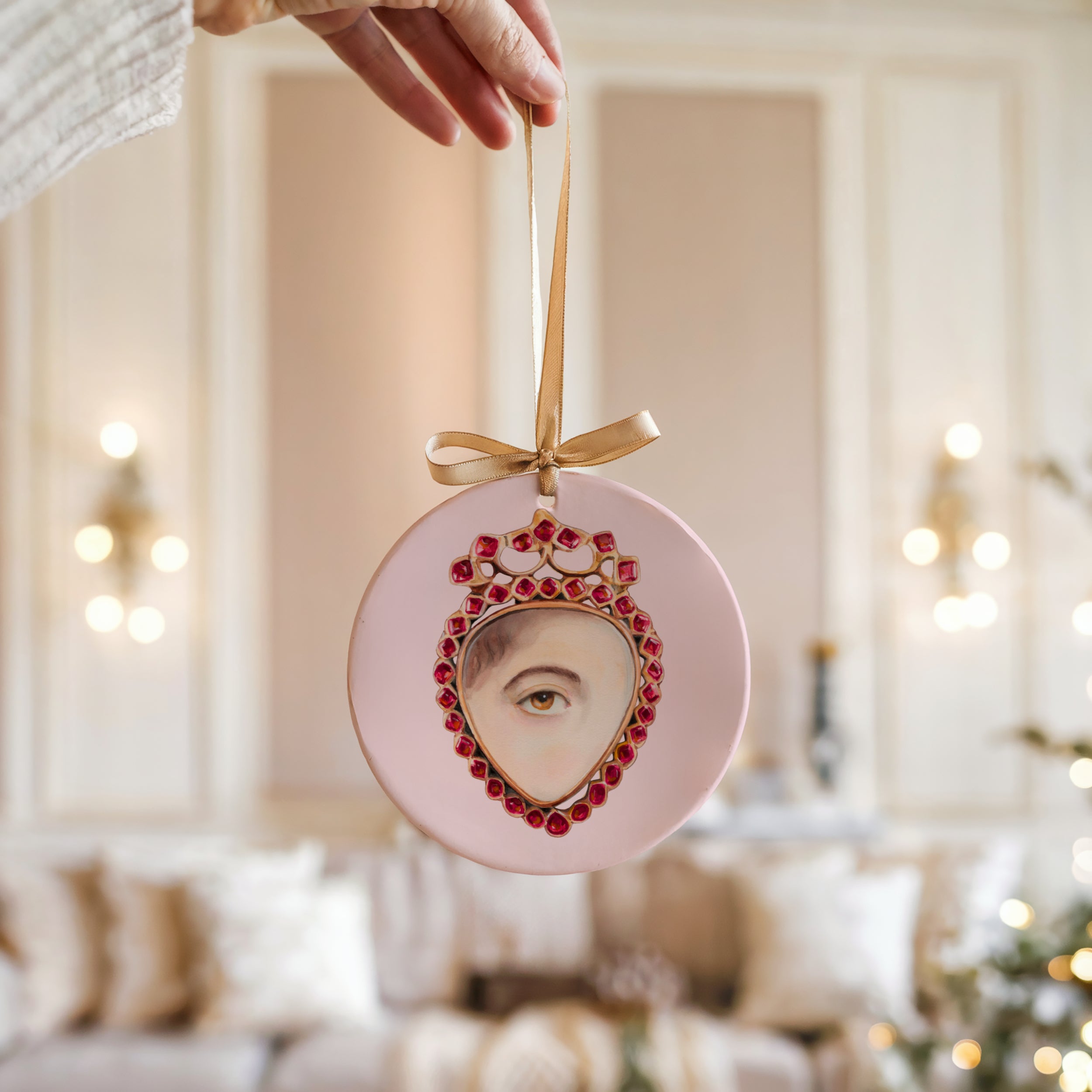 Collection No. One - 6 Lover's Eye Ceramic Christmas Ornaments