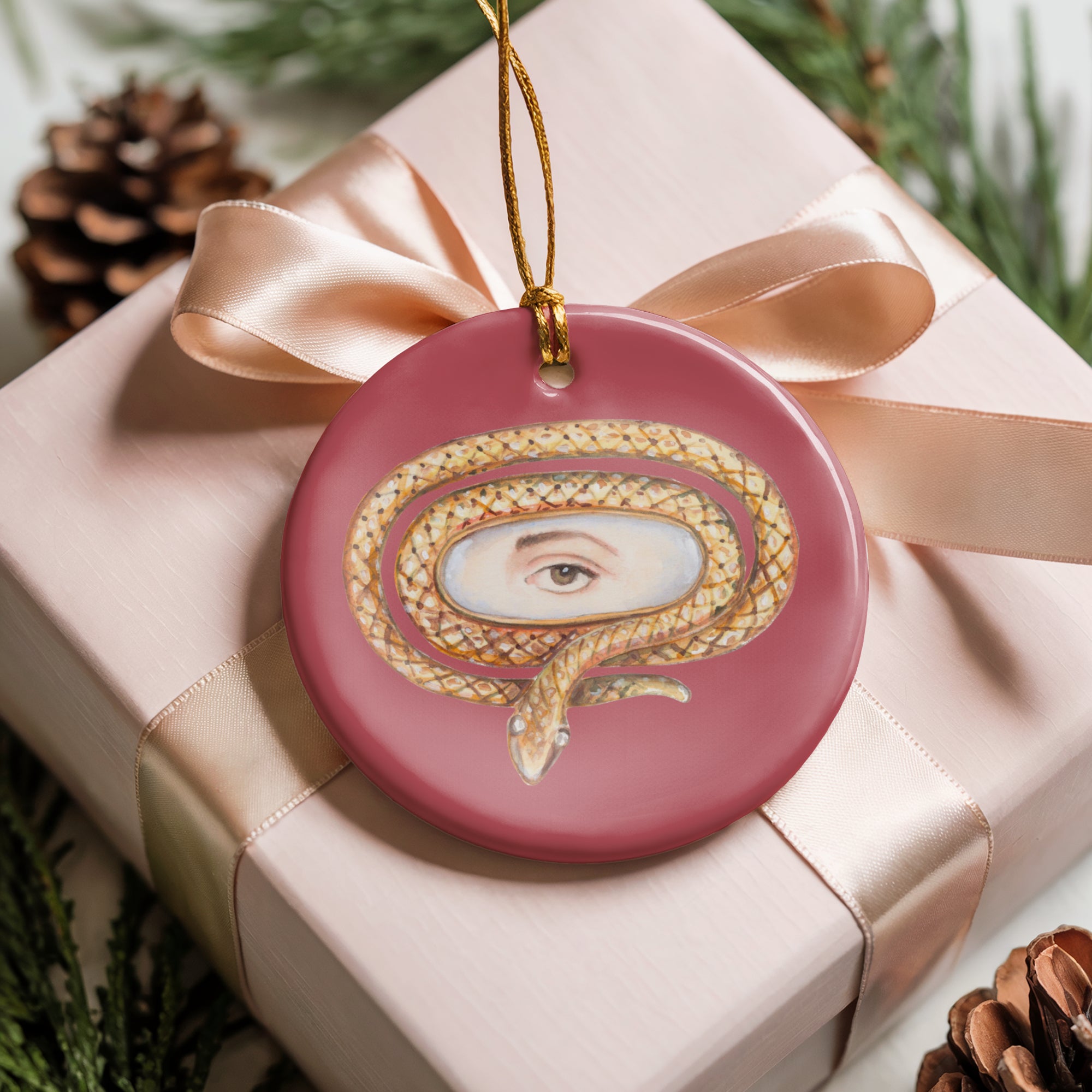 Collection No. Three - 6 Lover's Eye Ceramic Christmas Ornaments