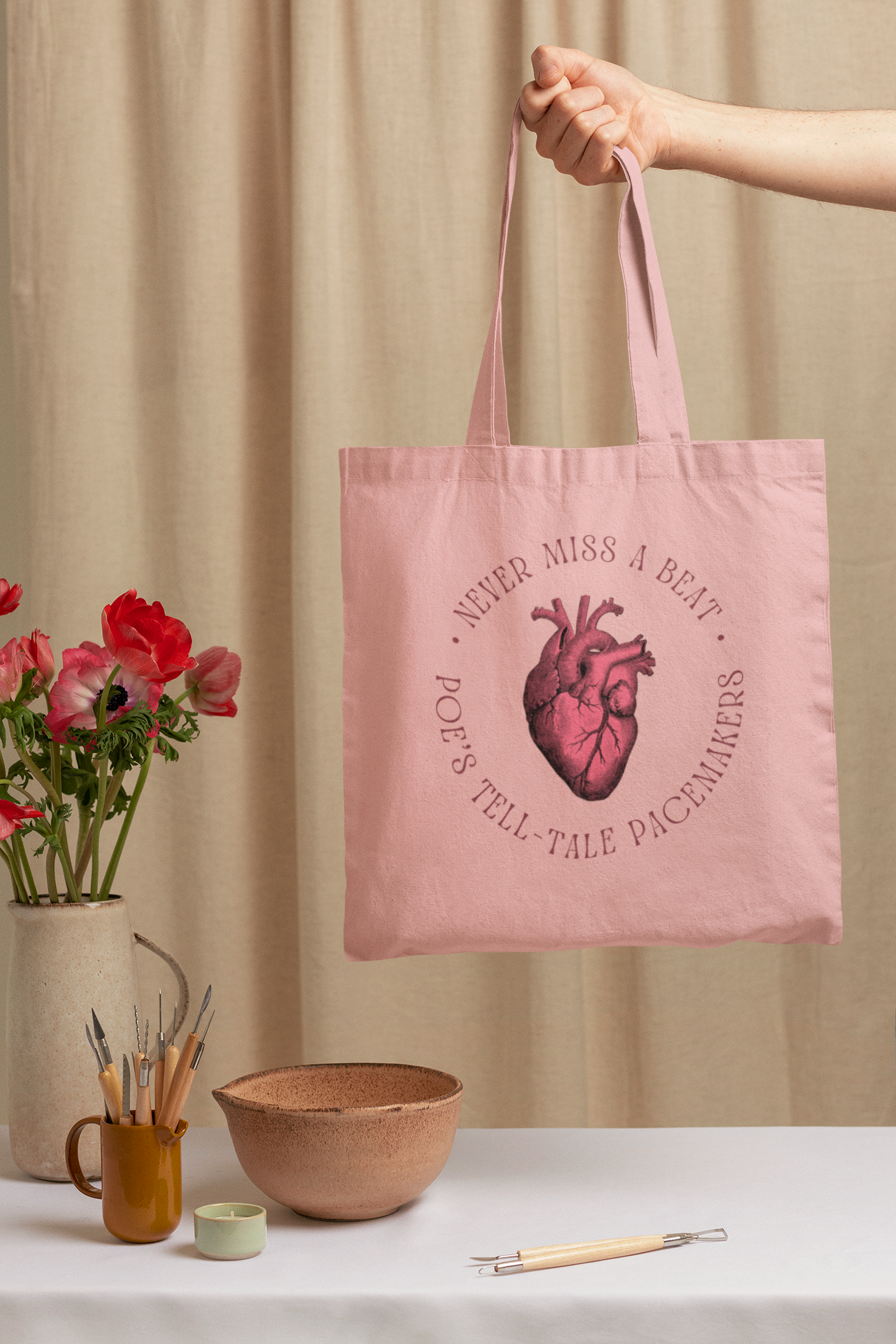 Poe’s Tell-Tale Pacemakers Tote Bag