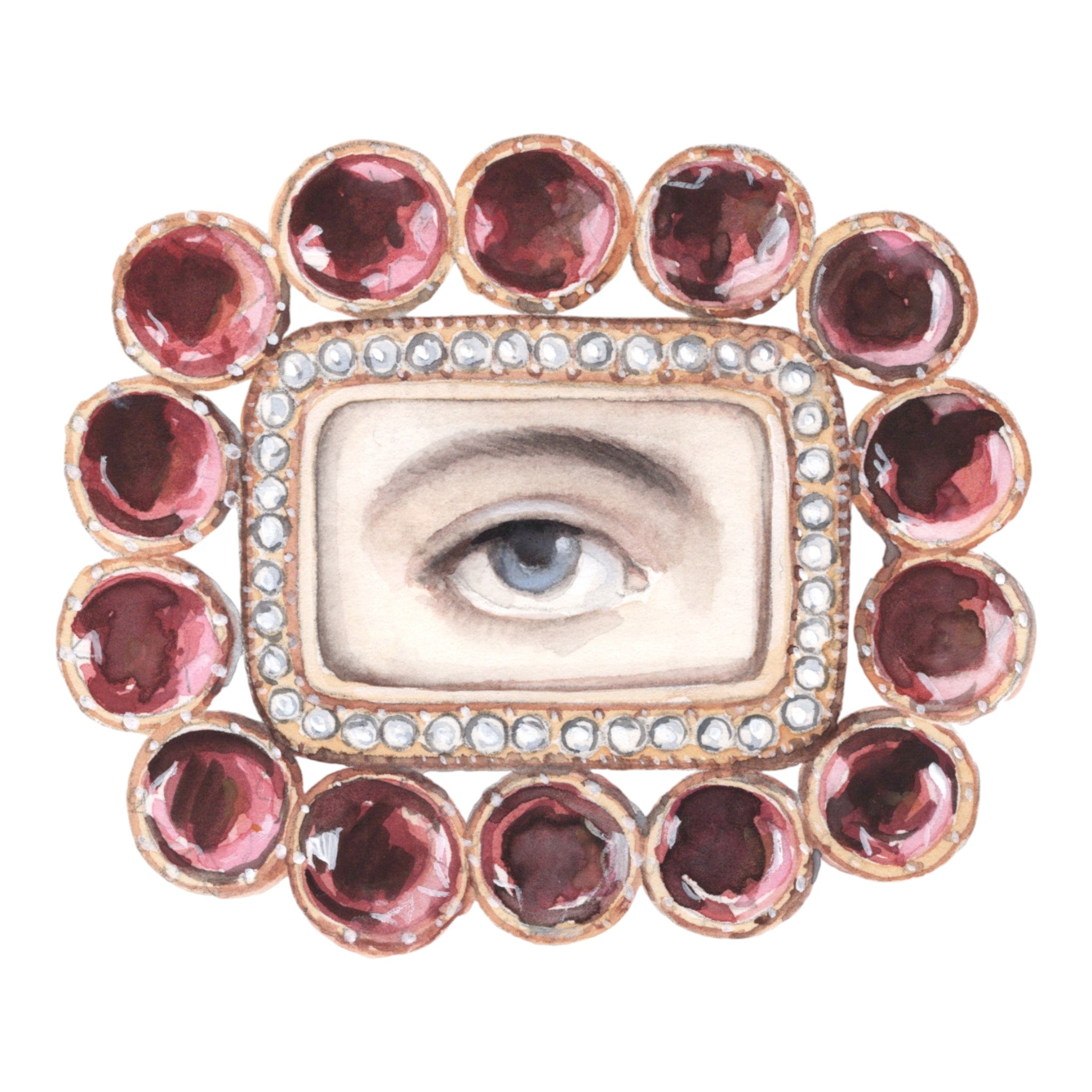 No. 1 Lover's Eye Watercolor Archival Print