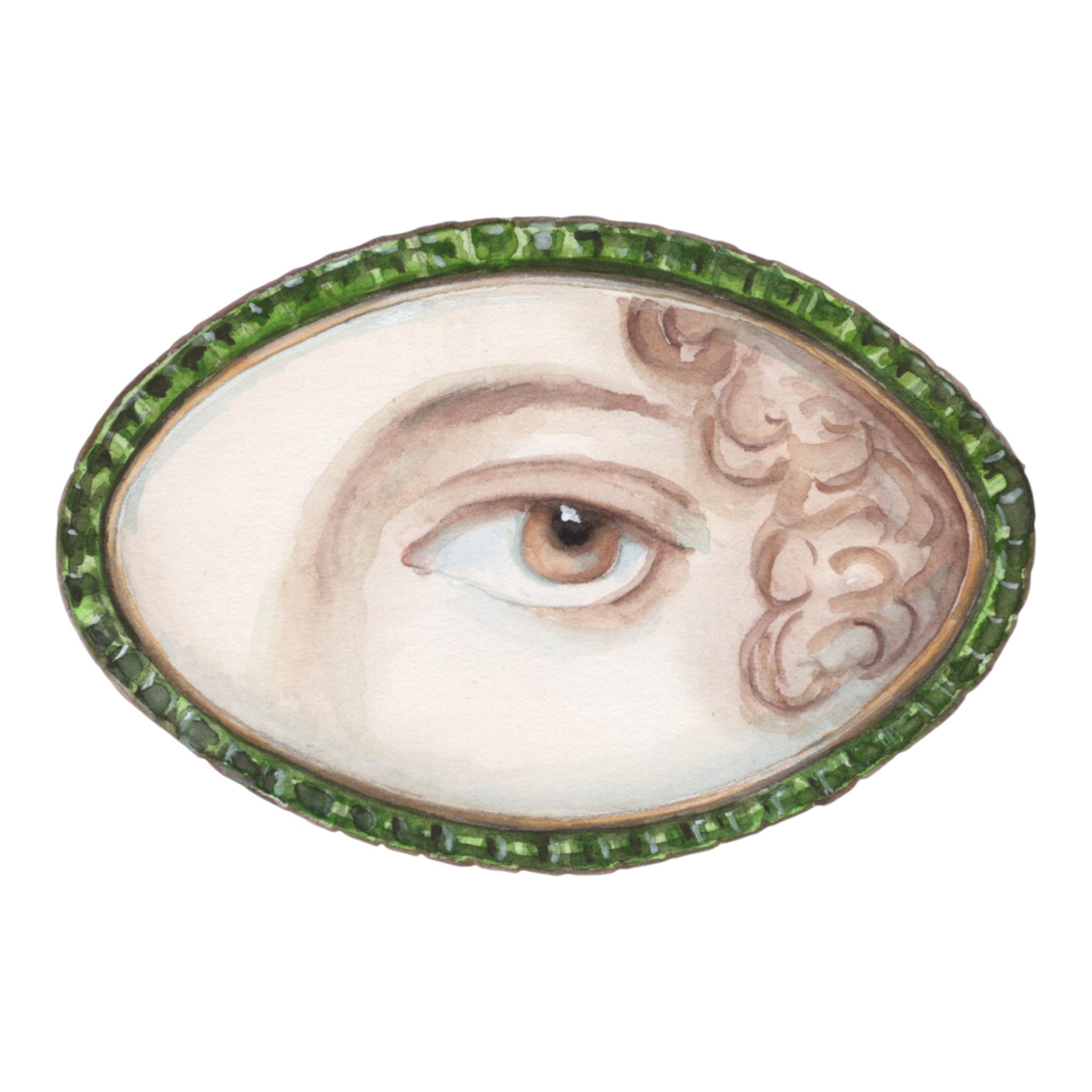 No. 12 Lover's Eye Watercolor Archival Print
