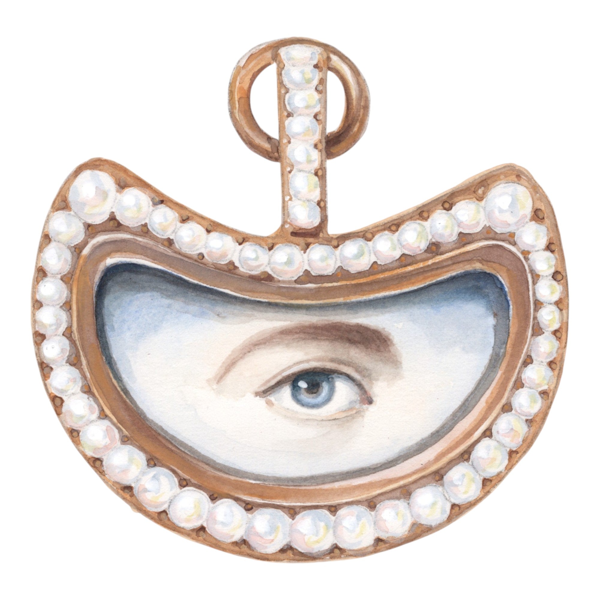 No. 13 Lover's Eye Watercolor Archival Print
