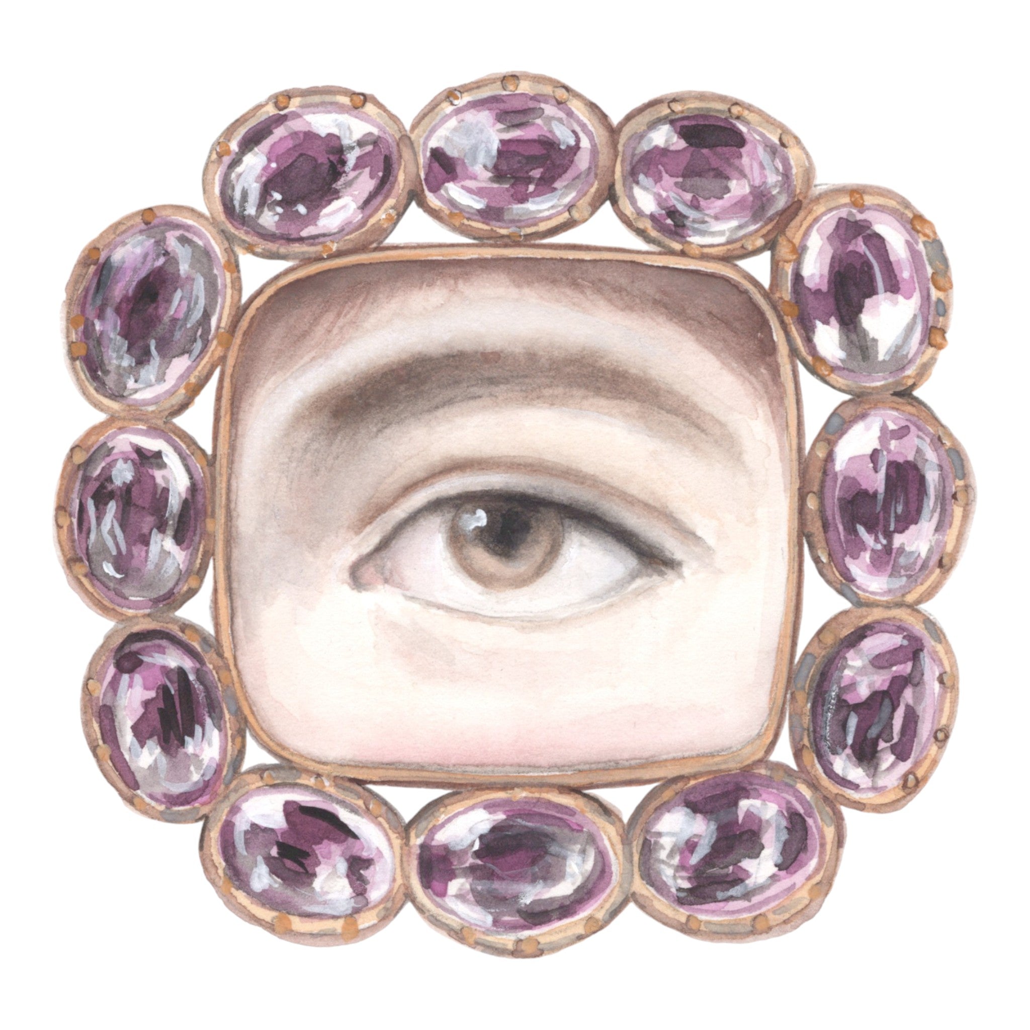 No. 2 Lover's Eye Watercolor Archival Print