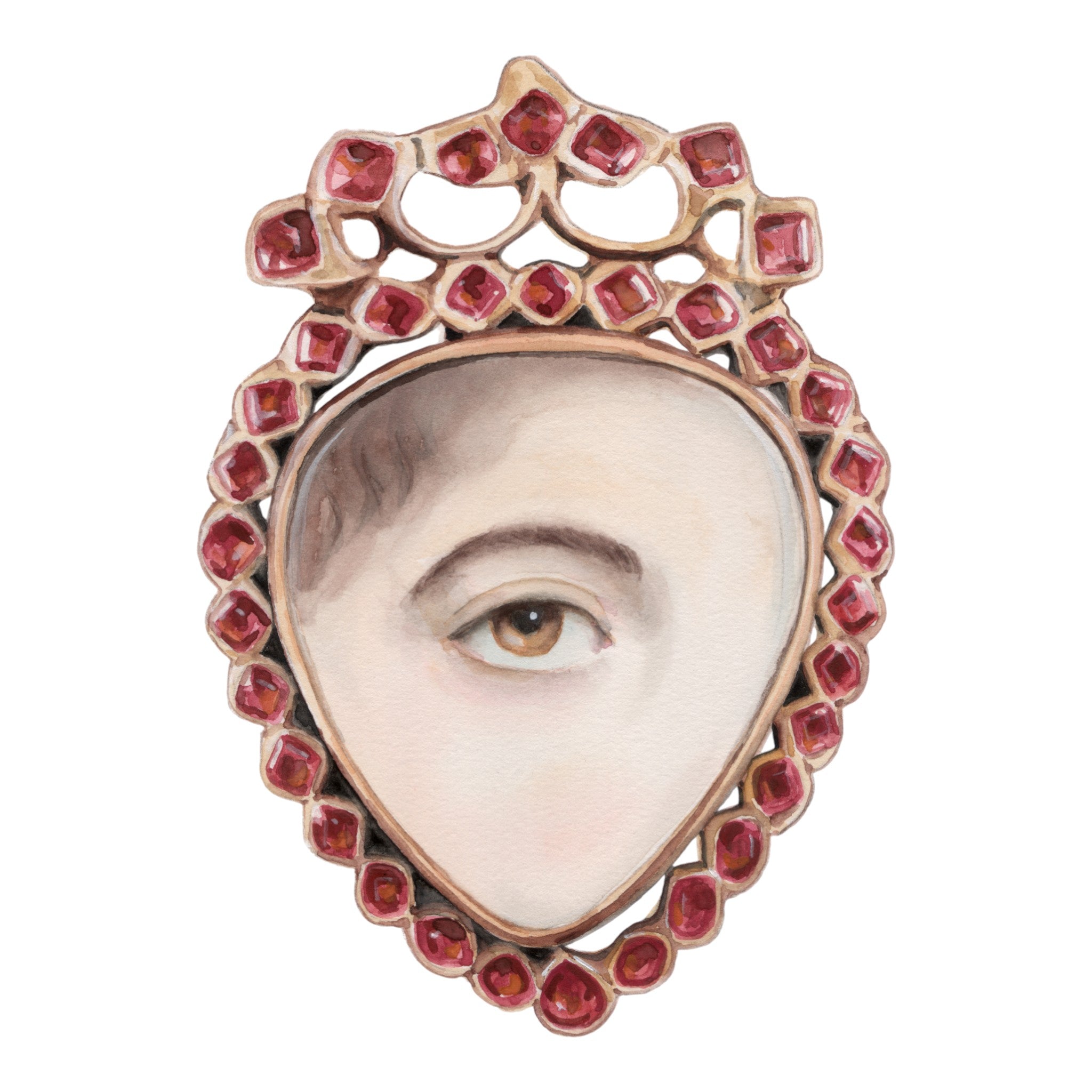 No. 20 Lover's Eye Watercolor Archival Print
