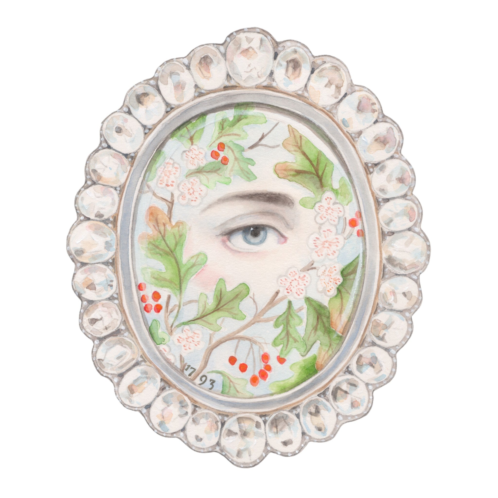 No. 22 Lover's Eye Watercolor Archival Print