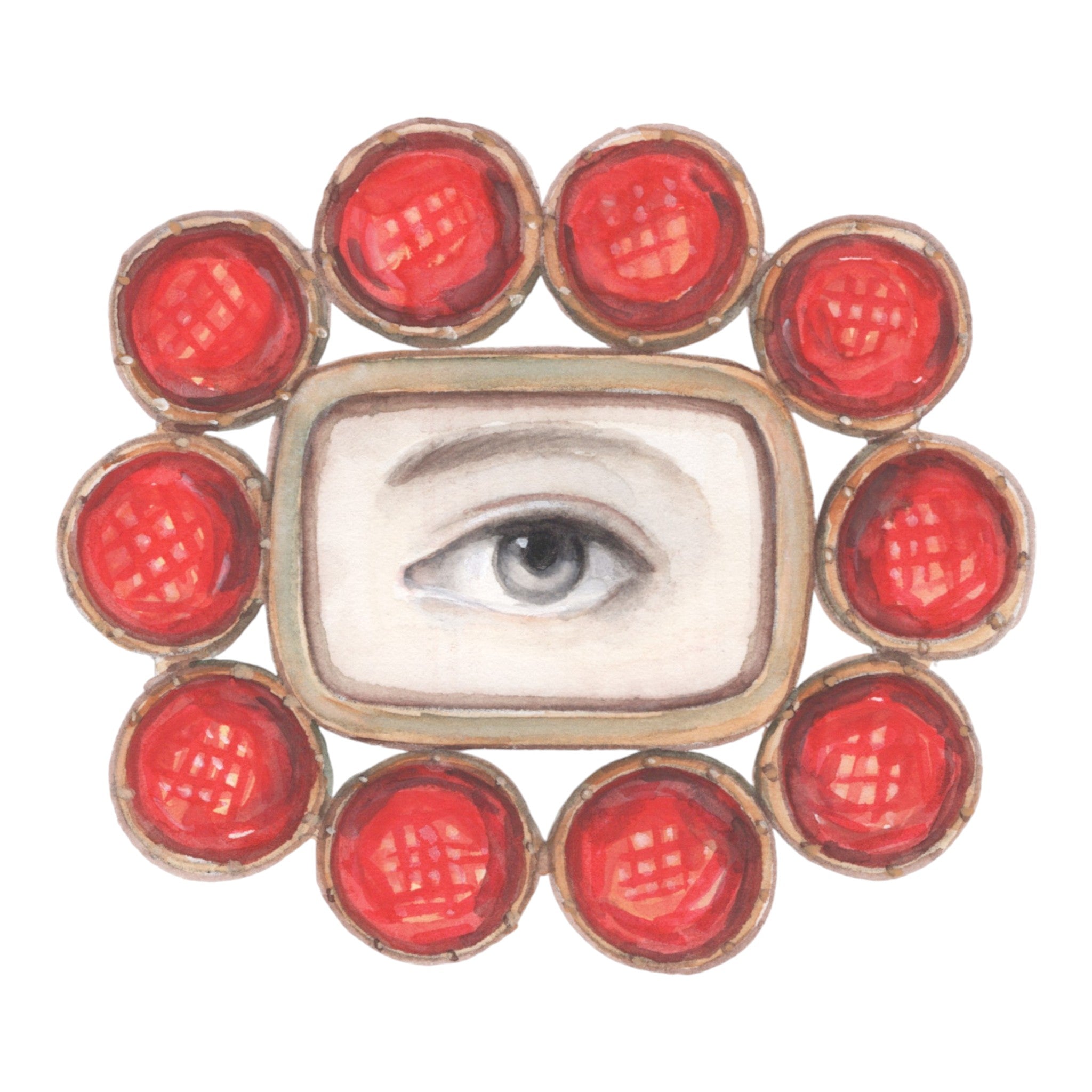 No. 3 Lover's Eye Watercolor Archival Print