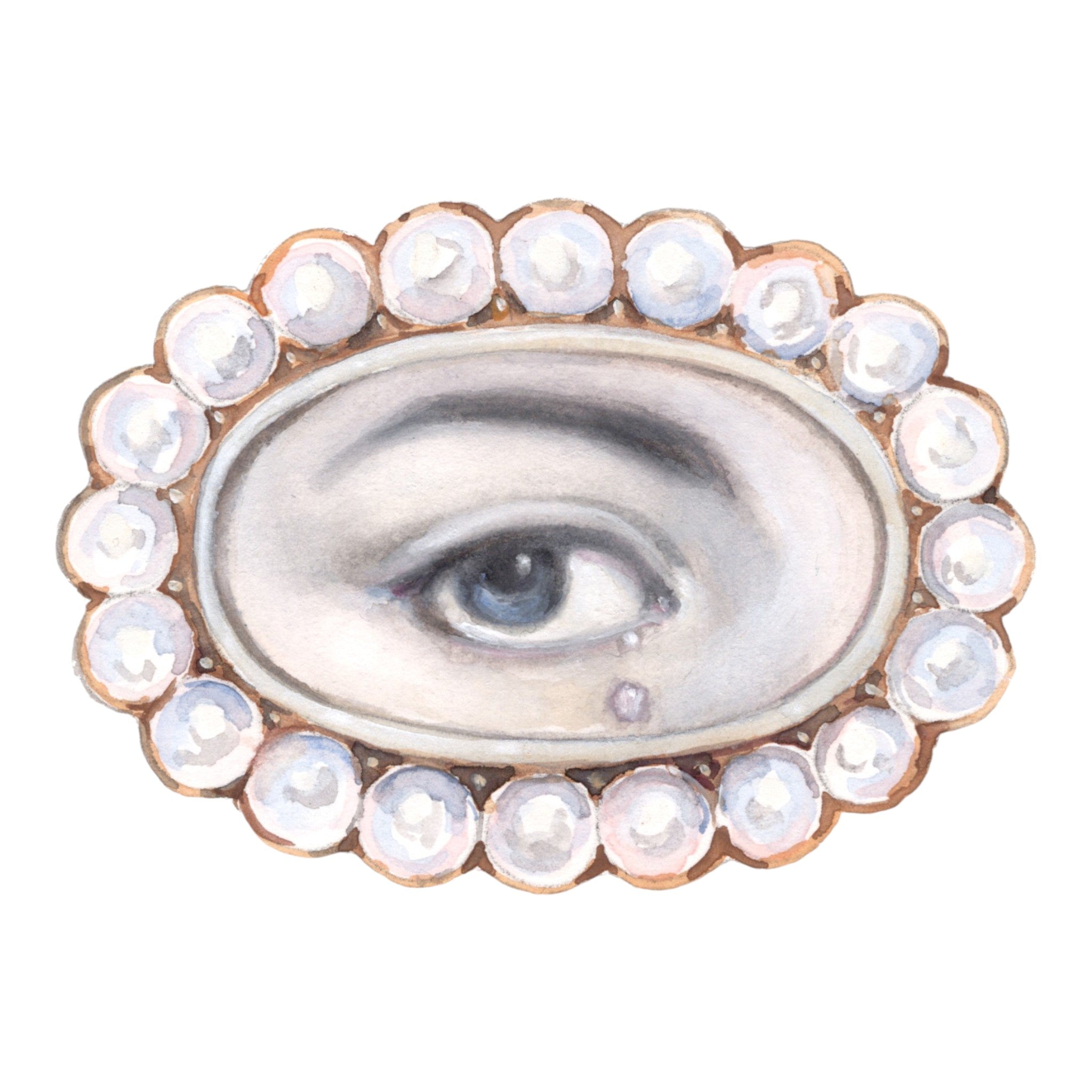 No. 6 Lover's Eye Watercolor Archival Print