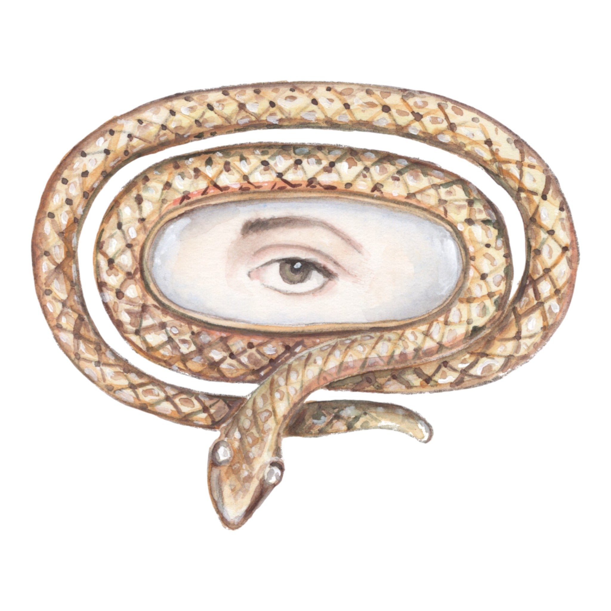 No. 7 Lover's Eye Watercolor Archival Print