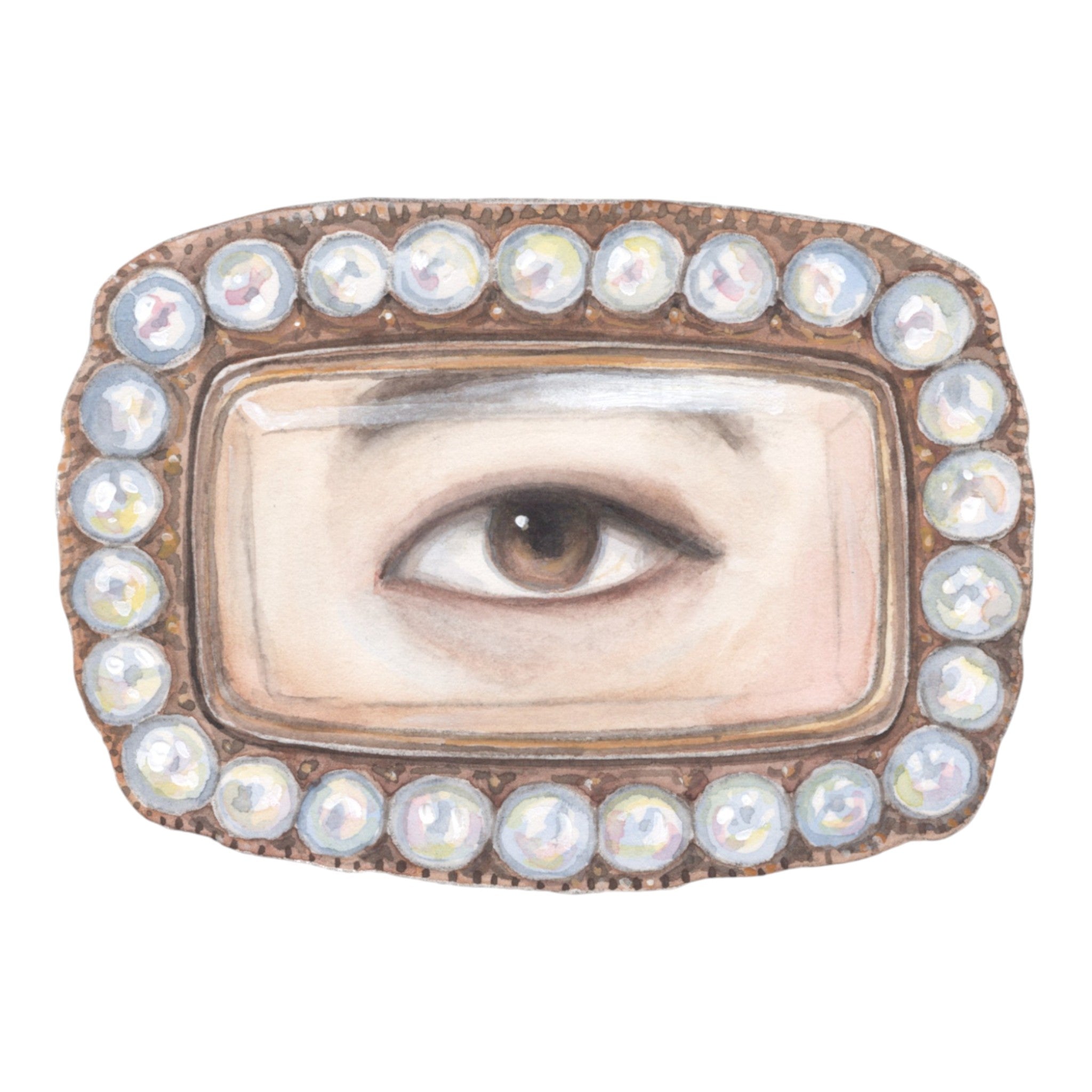 No. 9 Lover's Eye Watercolor Archival Print
