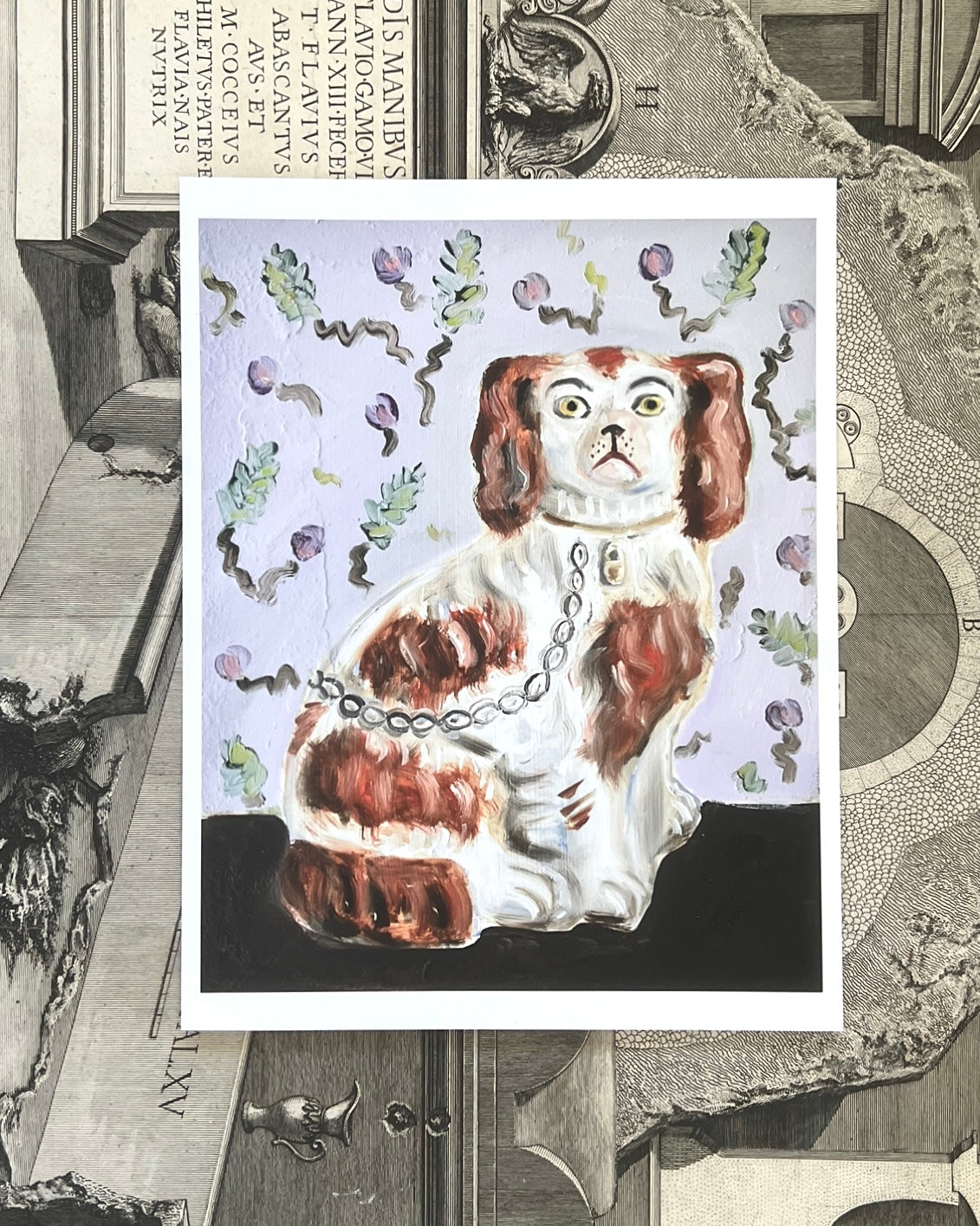 Crispin & Catherine the Staffordshire Spaniels Giclée Art Prints (8"x10")