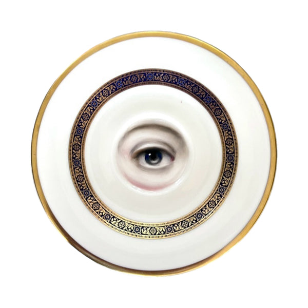 New! - Lover's Eye Painting on a Royal Doulton "Harlow" Plate